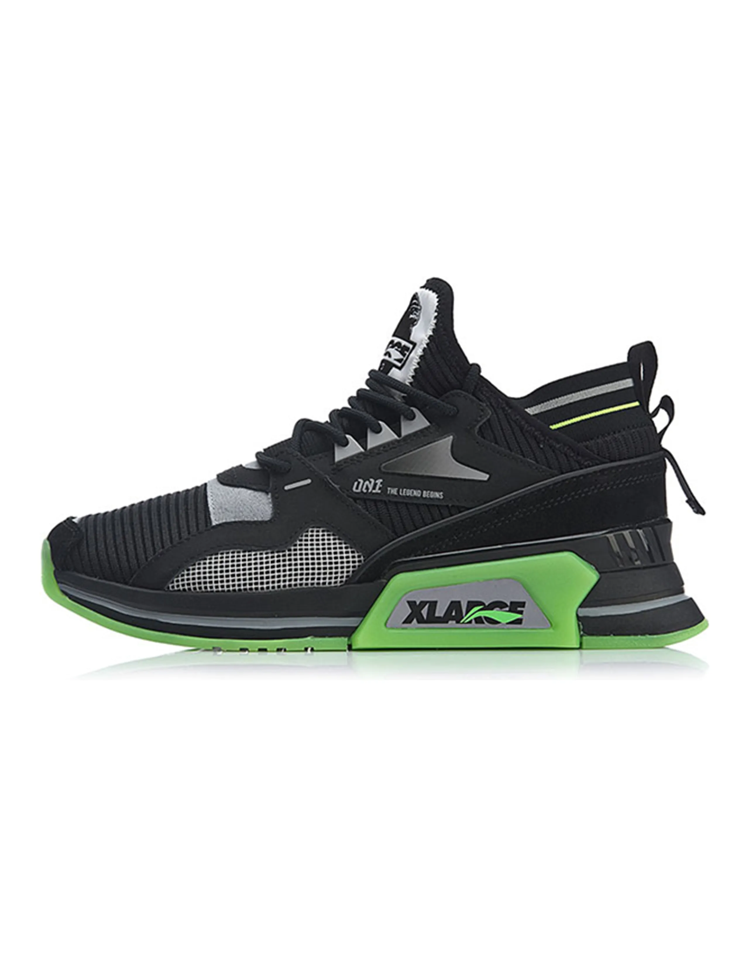 LiNing Mid Top Casual Shoes Men's Black