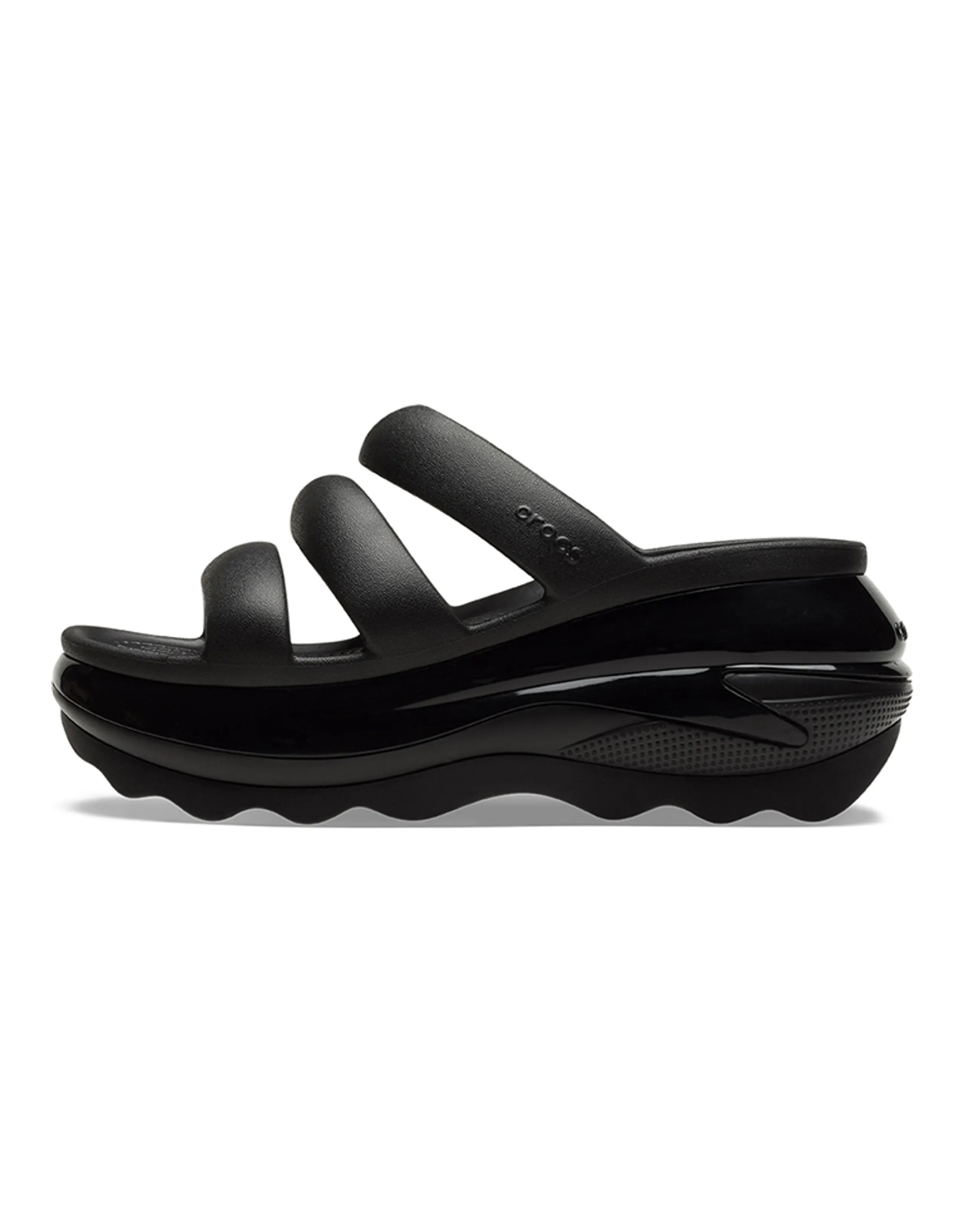 Crocs Mega Crush Triple Strap 'Black' Women's