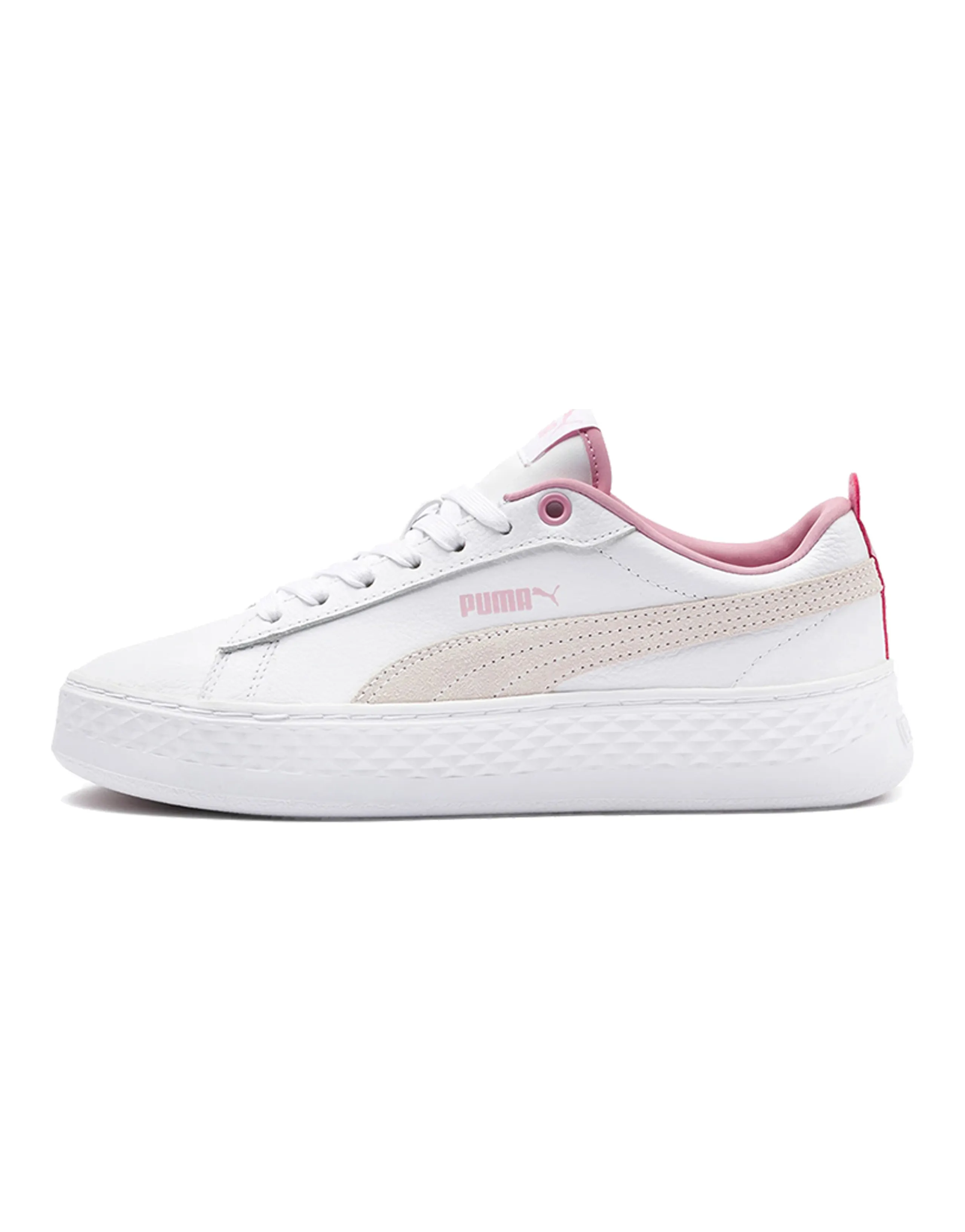 PUMA Smash Platform Low 'White Pale Pink' Women's