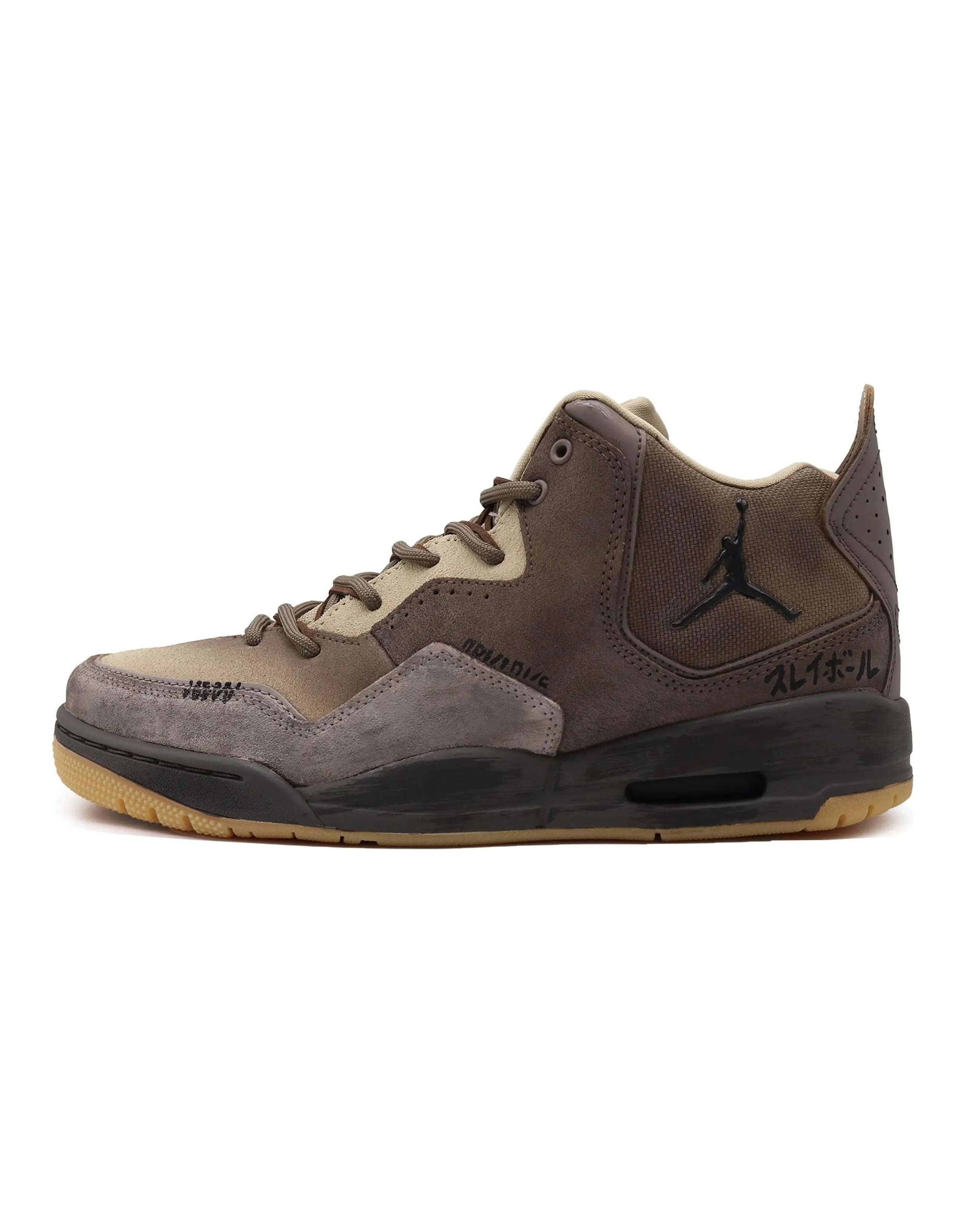 JORDAN Courtside 23 Vintage Basketball Shoes Men High-Top Brown/Black