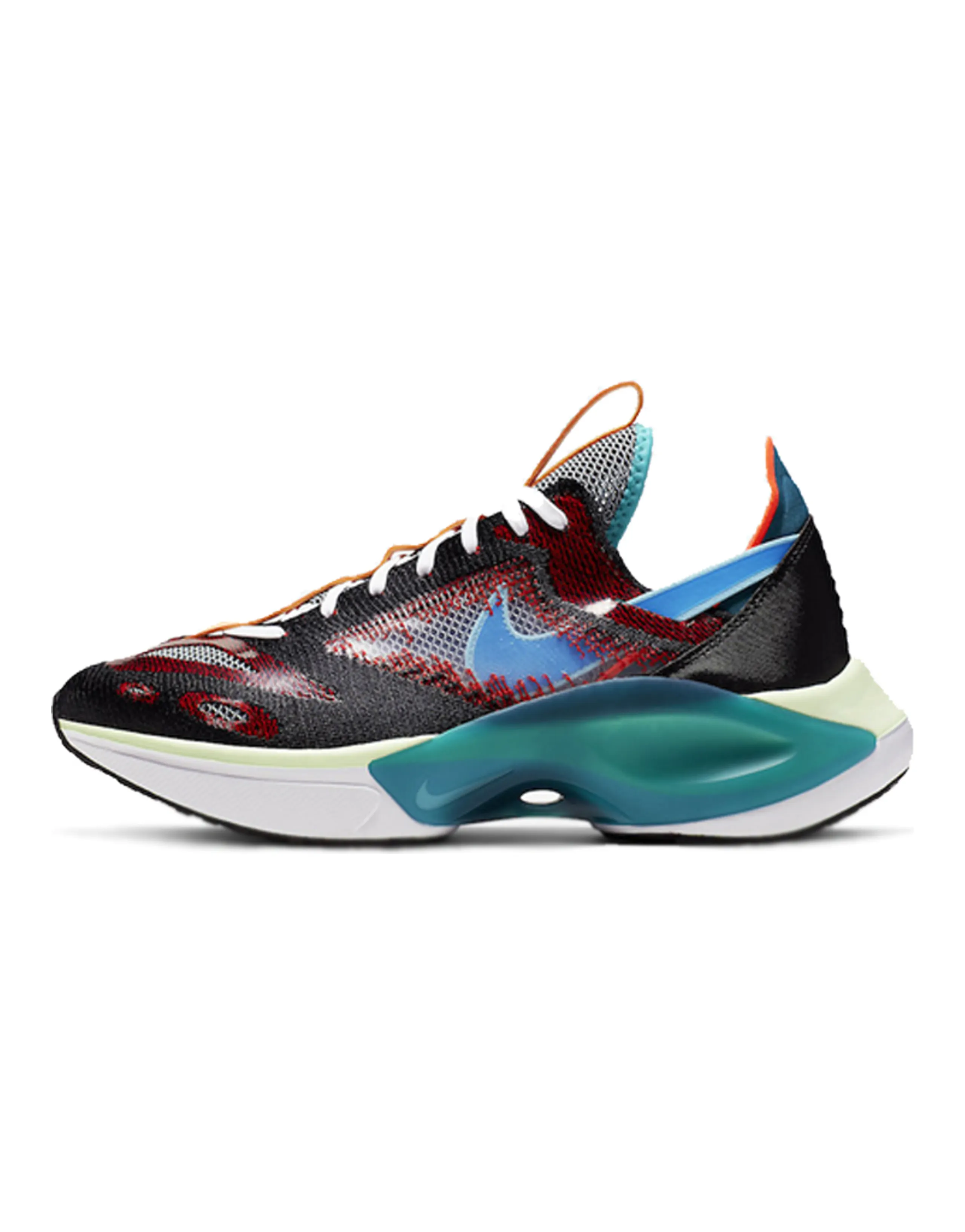 Nike Dmnsix N110 Flyknit Black Blue Hero University Red