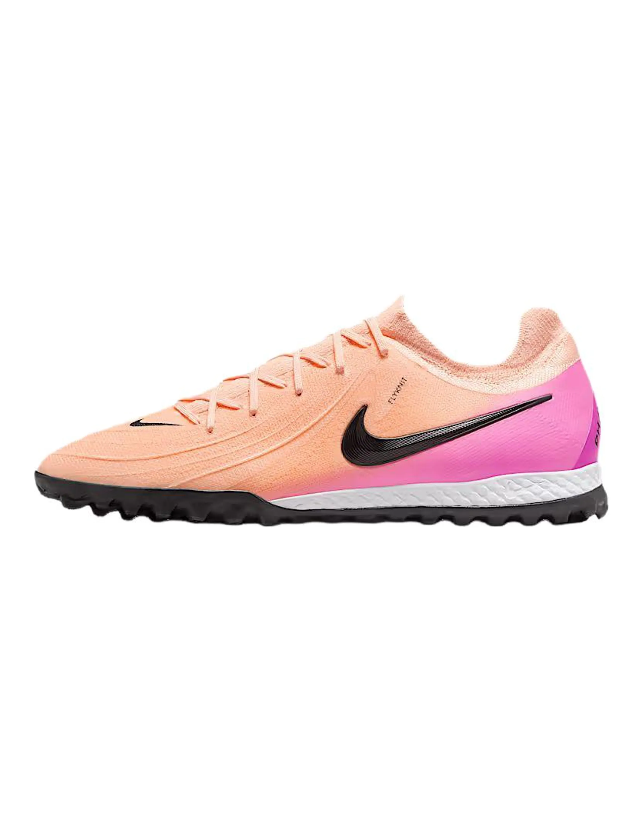Nike Phantom GX 2 Pro TF Rubber Broken Studs Anti Slip Wear Resistant Soccer Shoes Unisex Pink Black