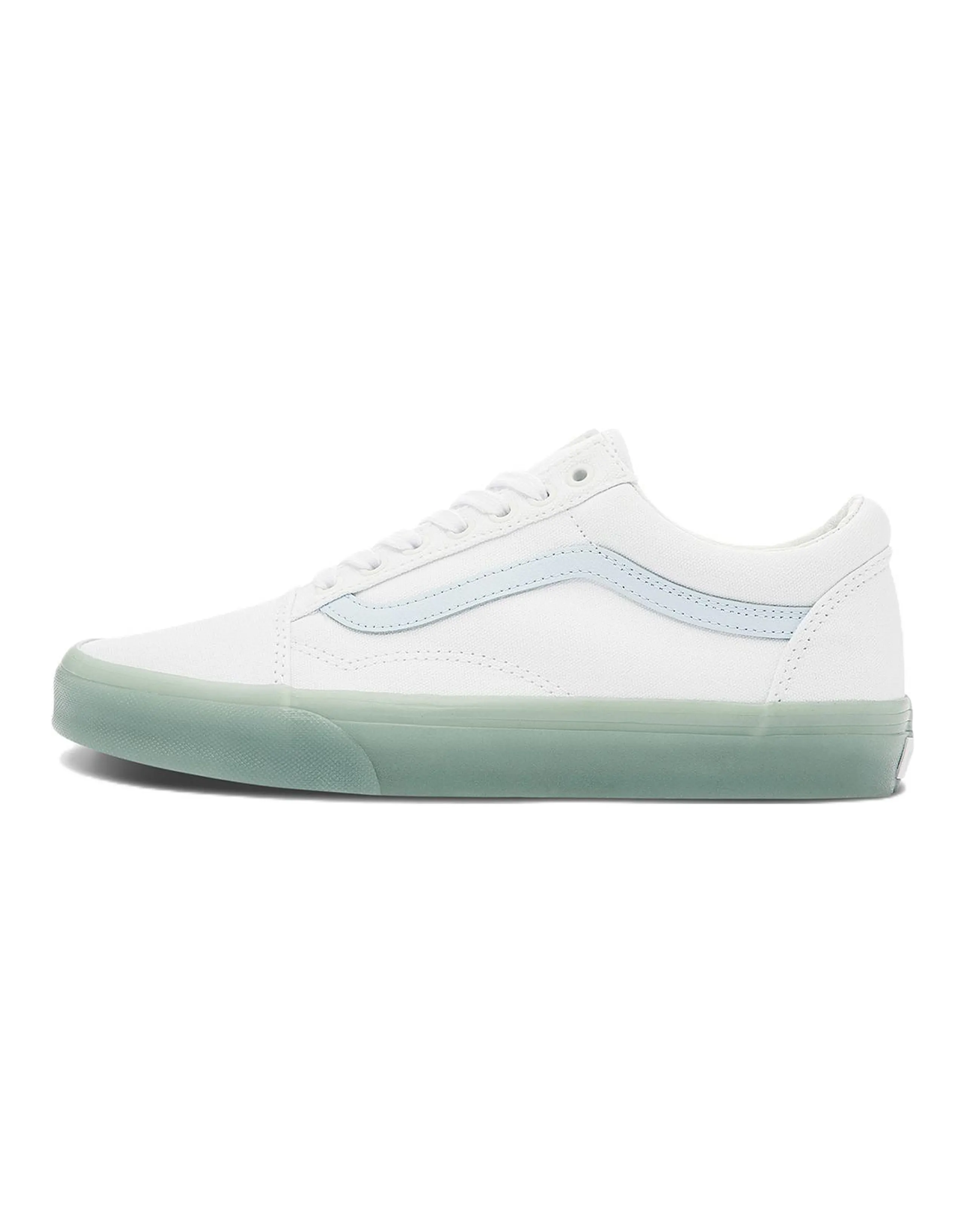Vans Old Skool Side Stripe Lightweight Wear Resistant Low Top Casual Skate Shoes Unisex Blue