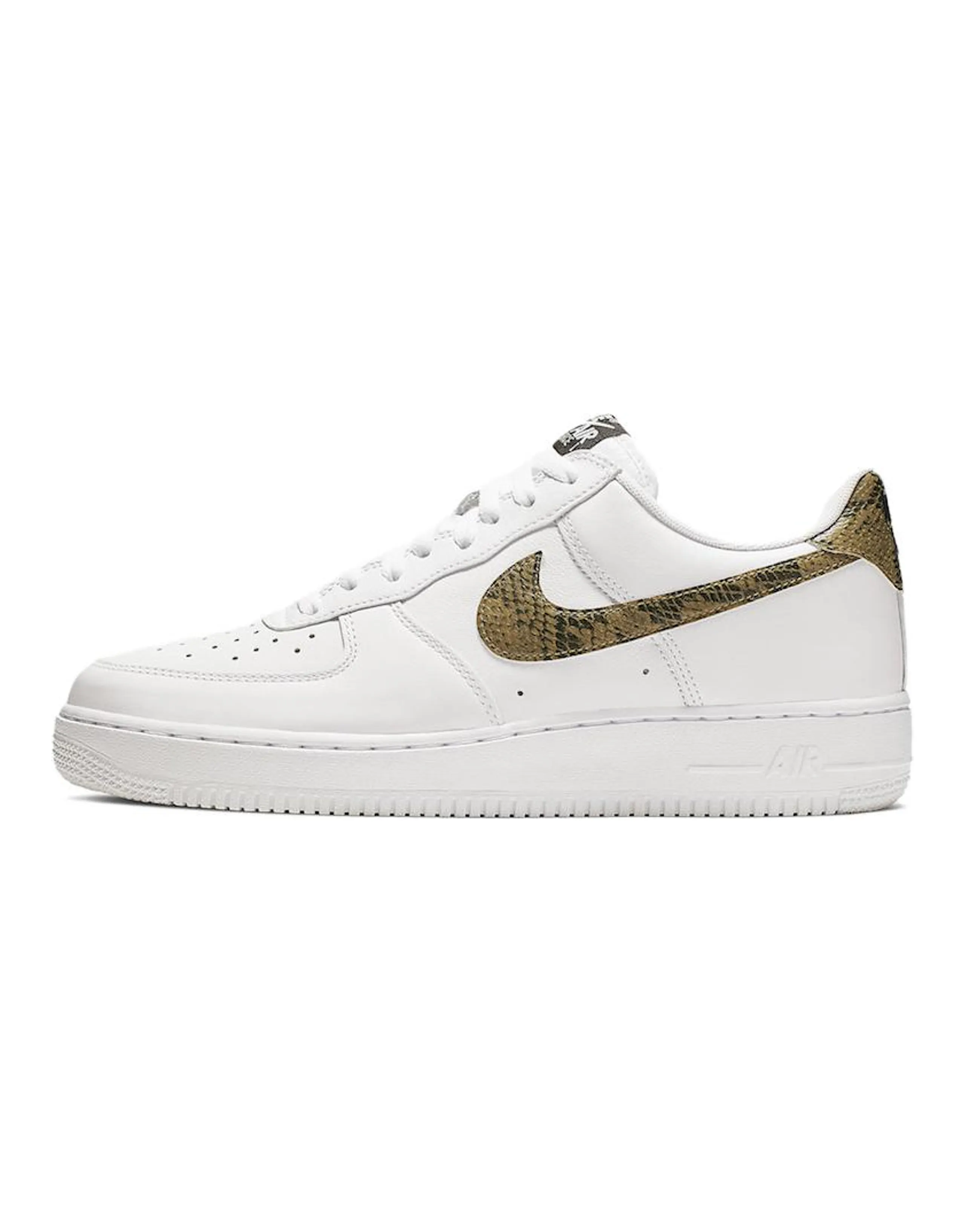 Nike Air Force 1 Low Retro PRM QS Snakeskin Print Low-Top Skateboard Shoes Unisex White