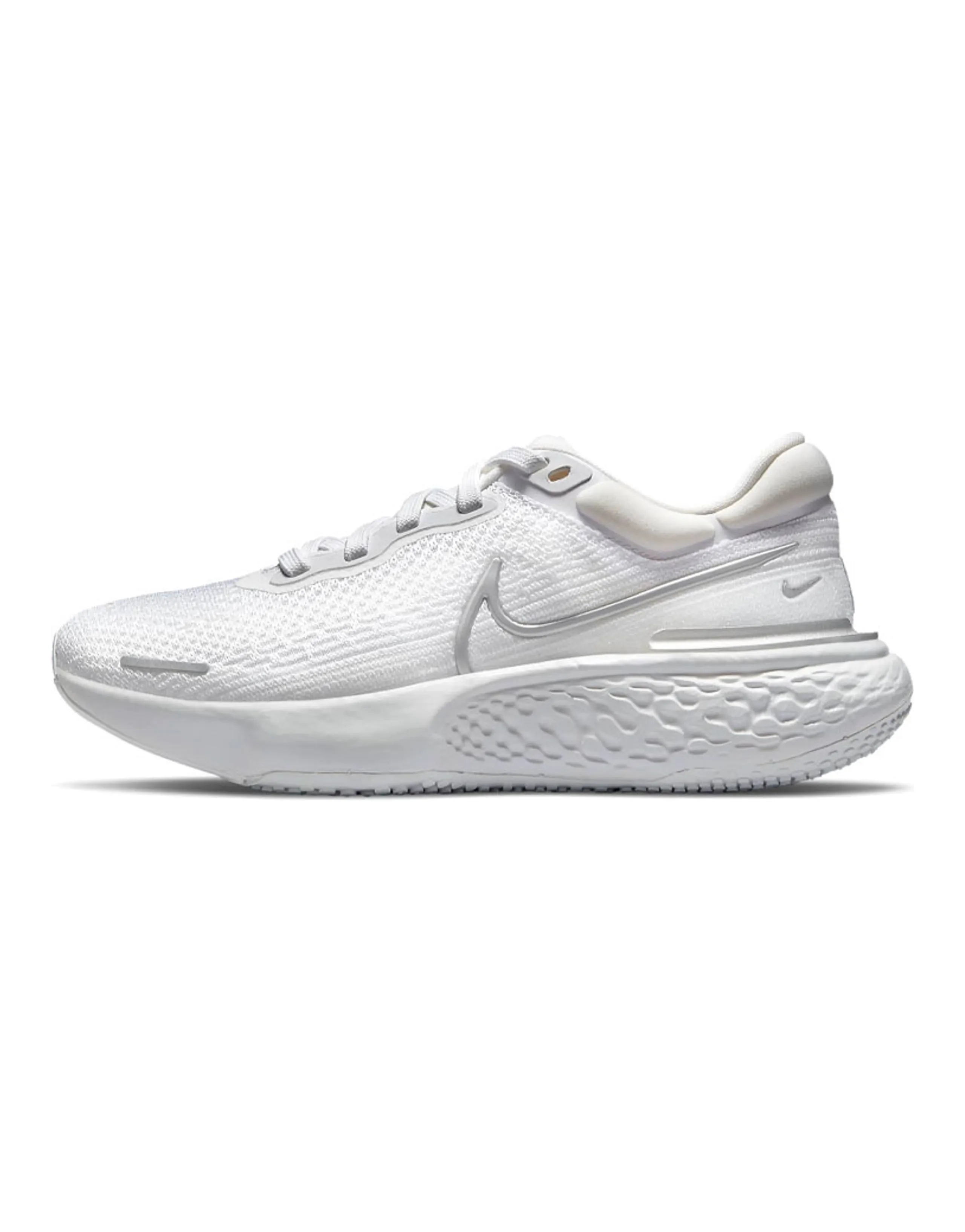 Nike ZoomX Invincible Run Flyknit White Metallic Silver Women's