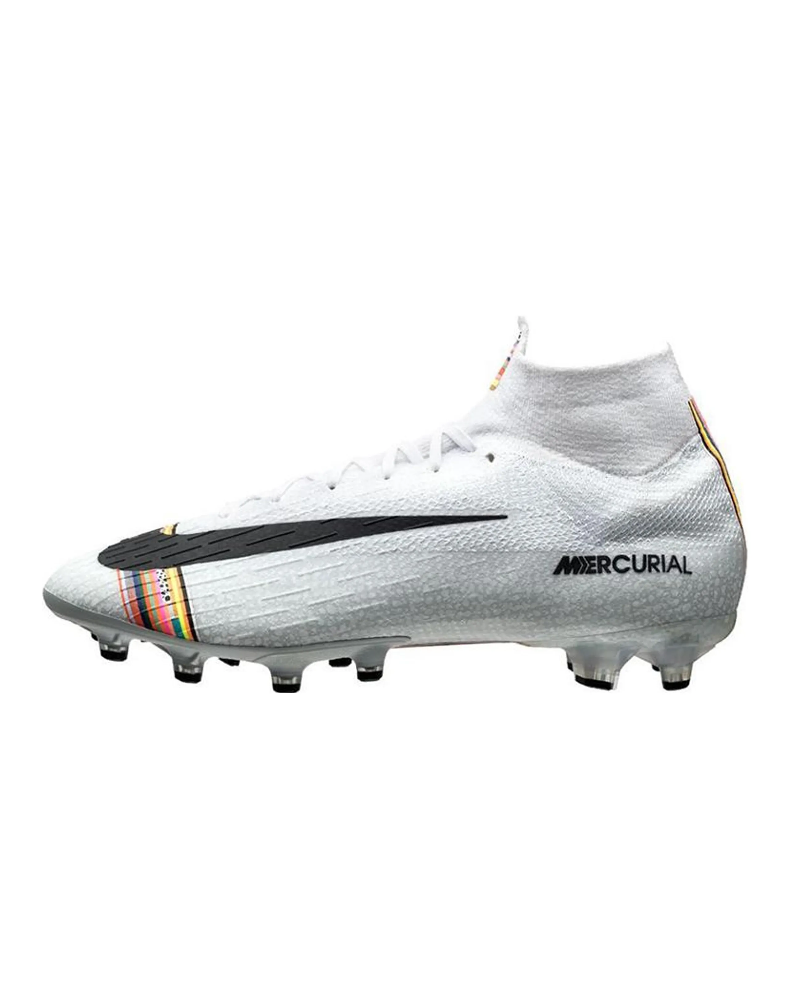 Nike Mercurial Superfly 6 Elite Ag Pro White Black