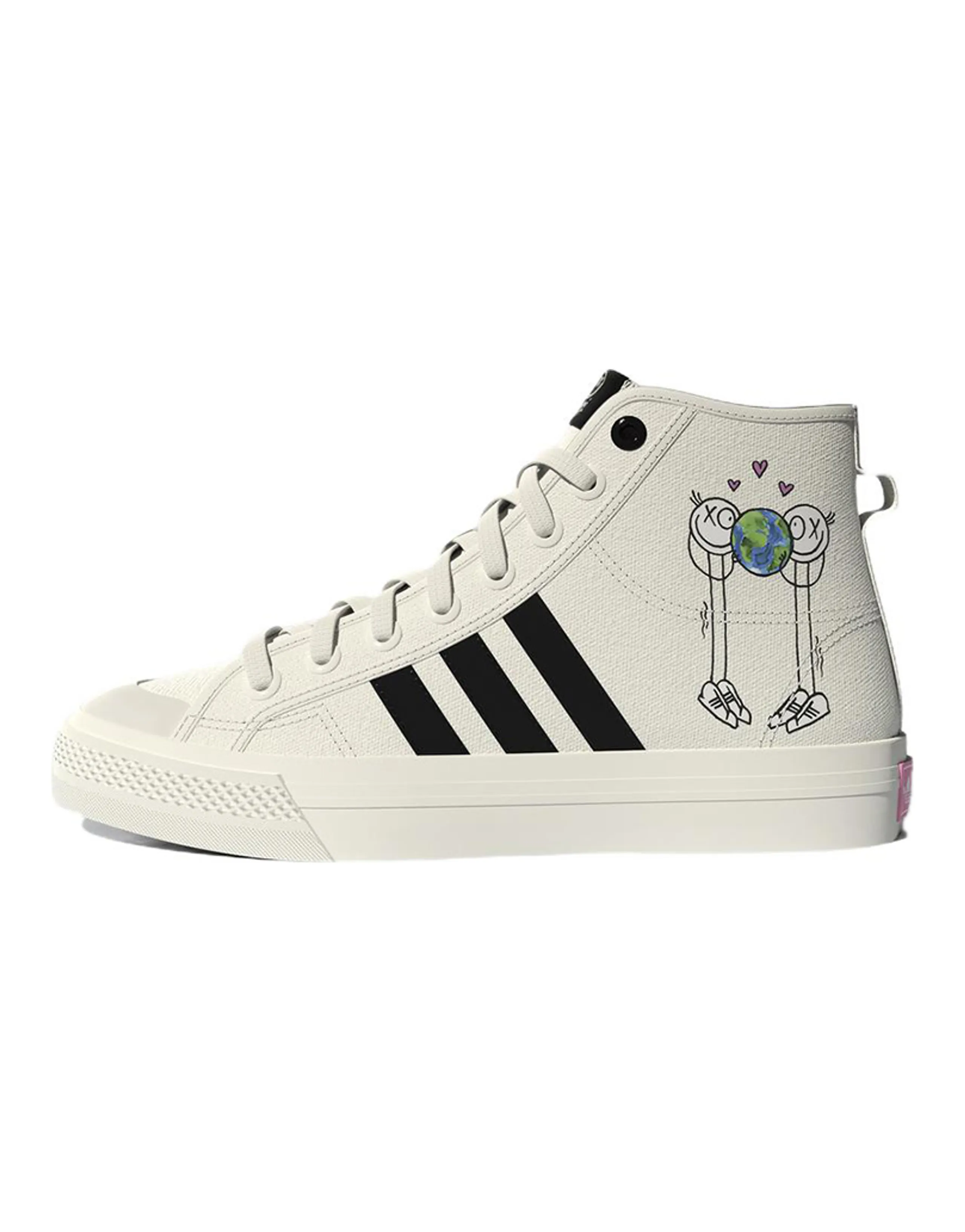 Adidas Originals Nizza Hi Rf AndrÃ© Saraiva The World Needs Love Cream