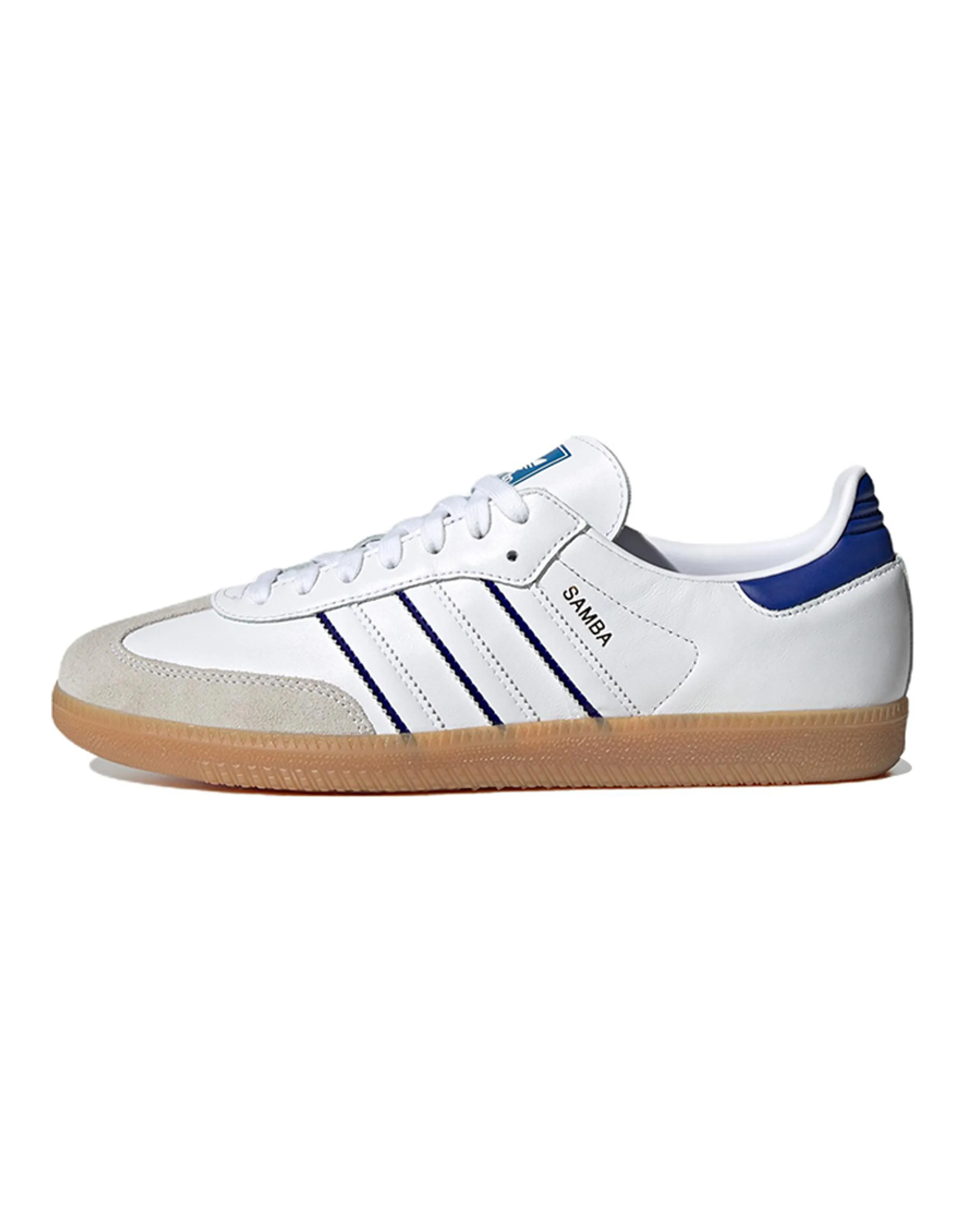 Adidas Originals Samba Leather Cloud White Lucid Blue