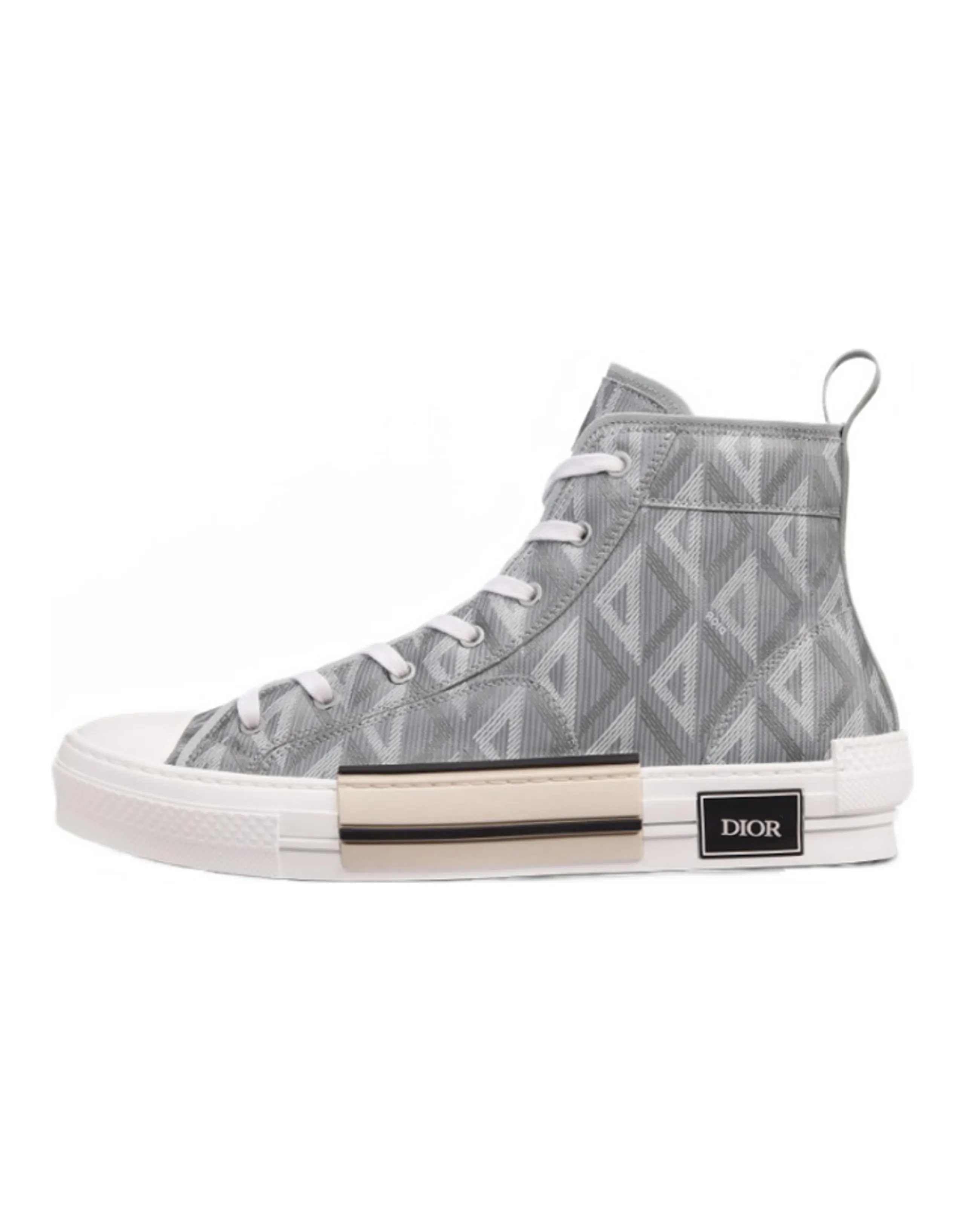 DIOR B23 High Top Gray Cd Diamond