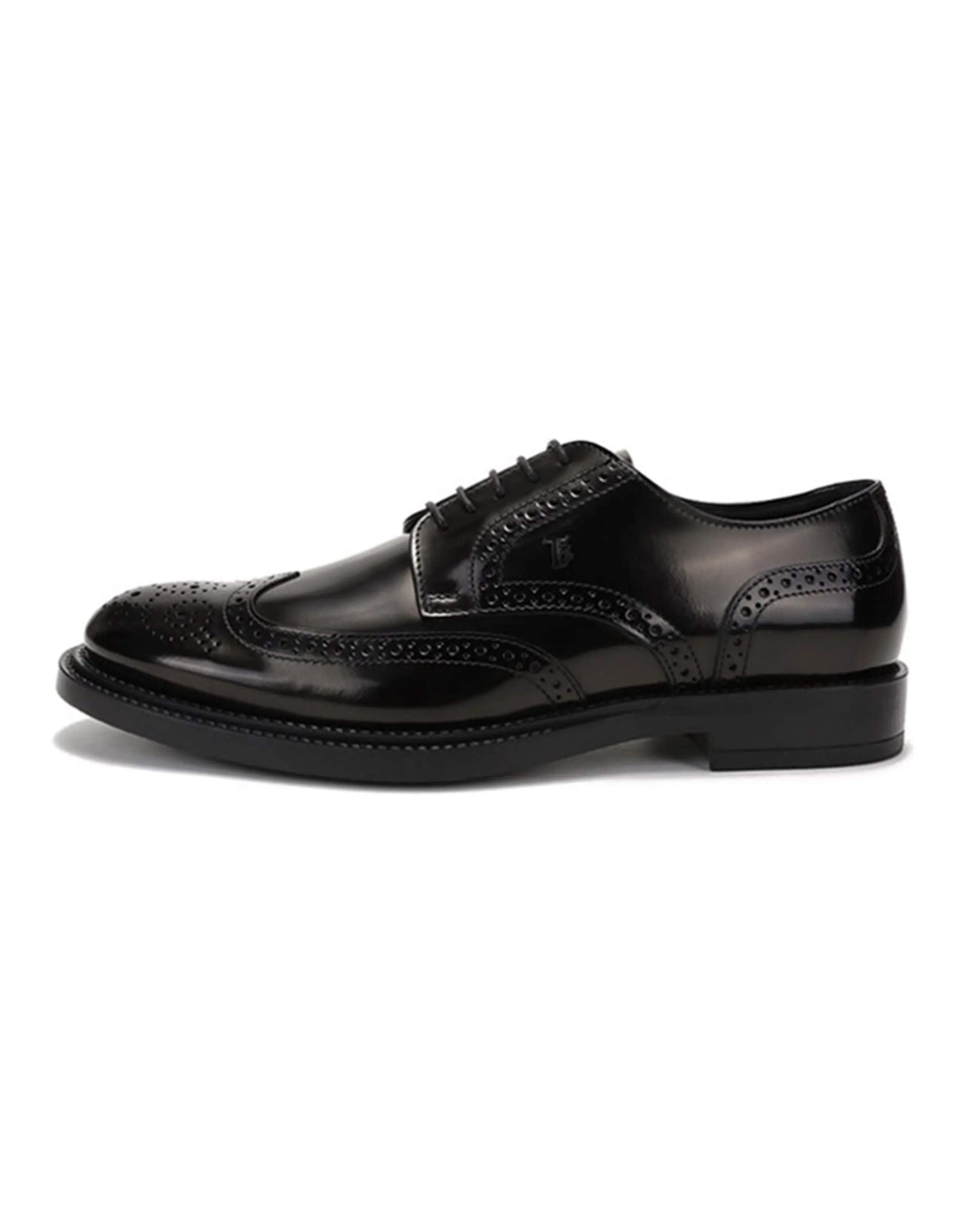 TOD'S Monogram Detailed Lace Up Derby Shoes