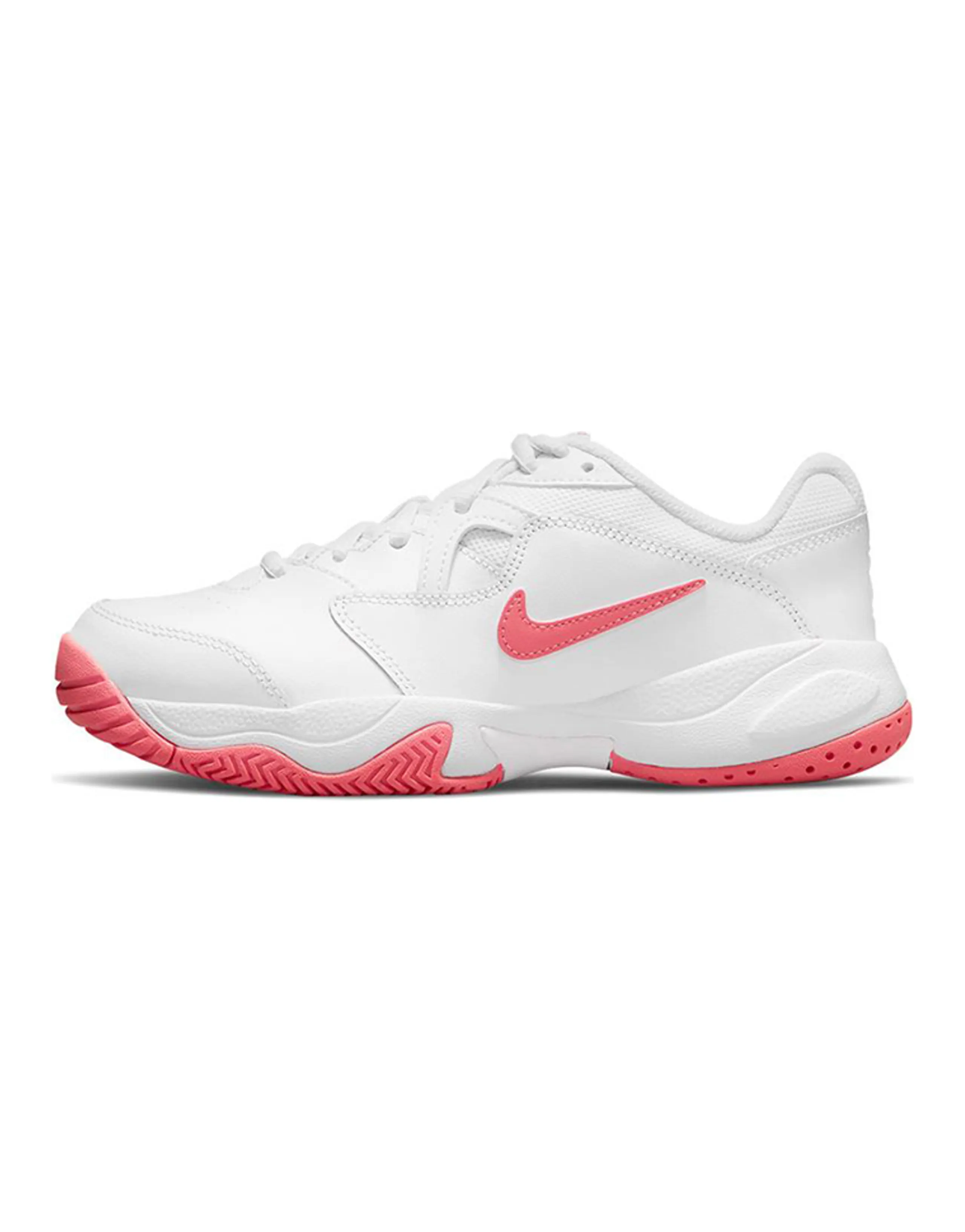 Nike Court Jr. Lite 2 Low-Top Tennis Shoes Pink/White GS