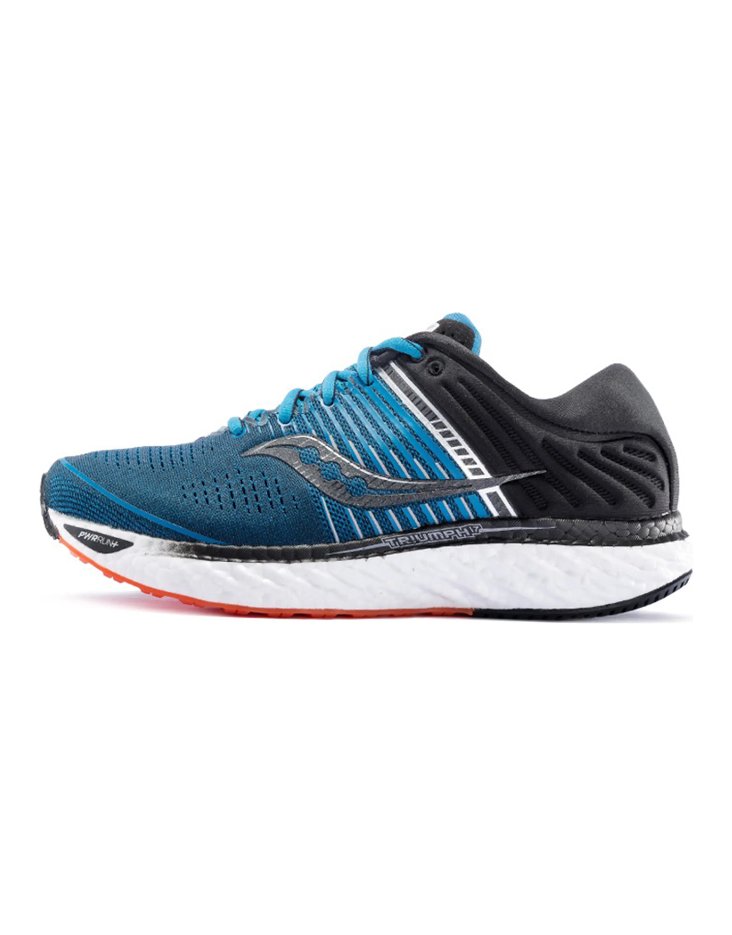 Saucony Triumph 17 Running Shoes Men Low-Top Blue Black