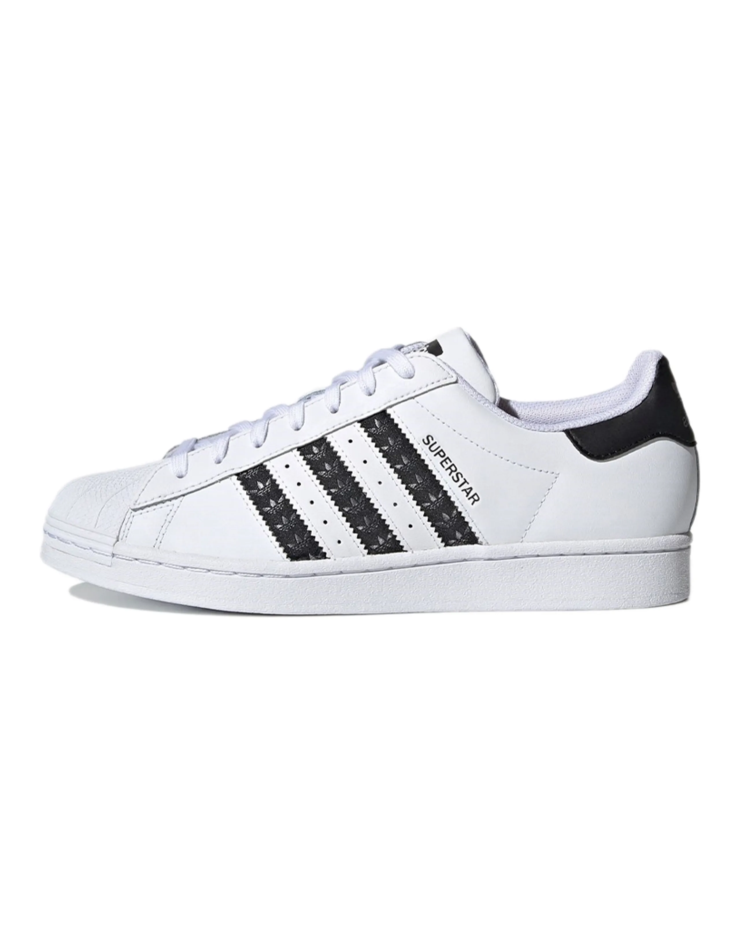 Adidas Superstar 'Logo Stripes   White Black'