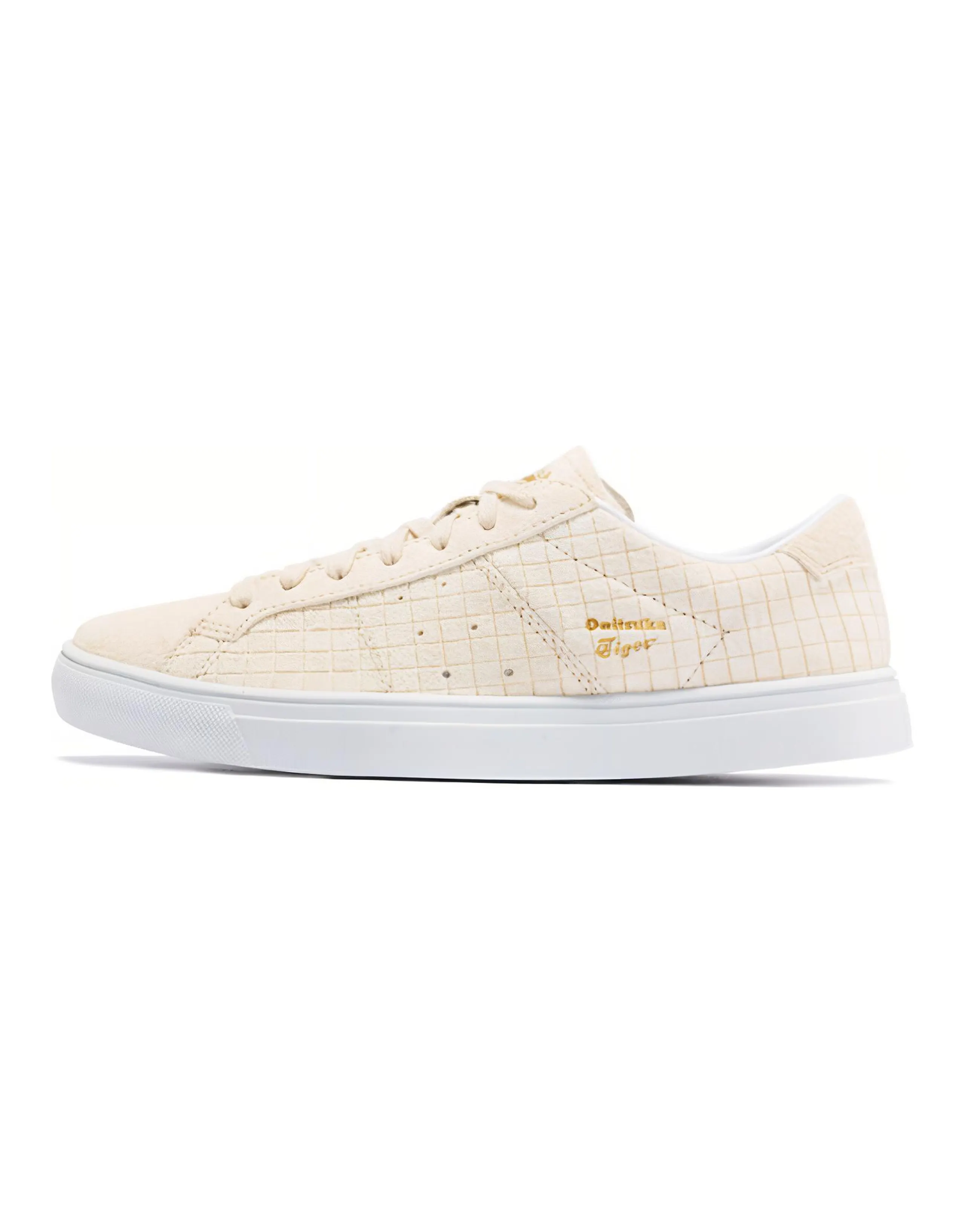 Onitsuka Tiger Lawnship Coverage Anti-Slip And Wear-Resistant Low-Top Skateboard Shoes Unisex Plaid Pink White