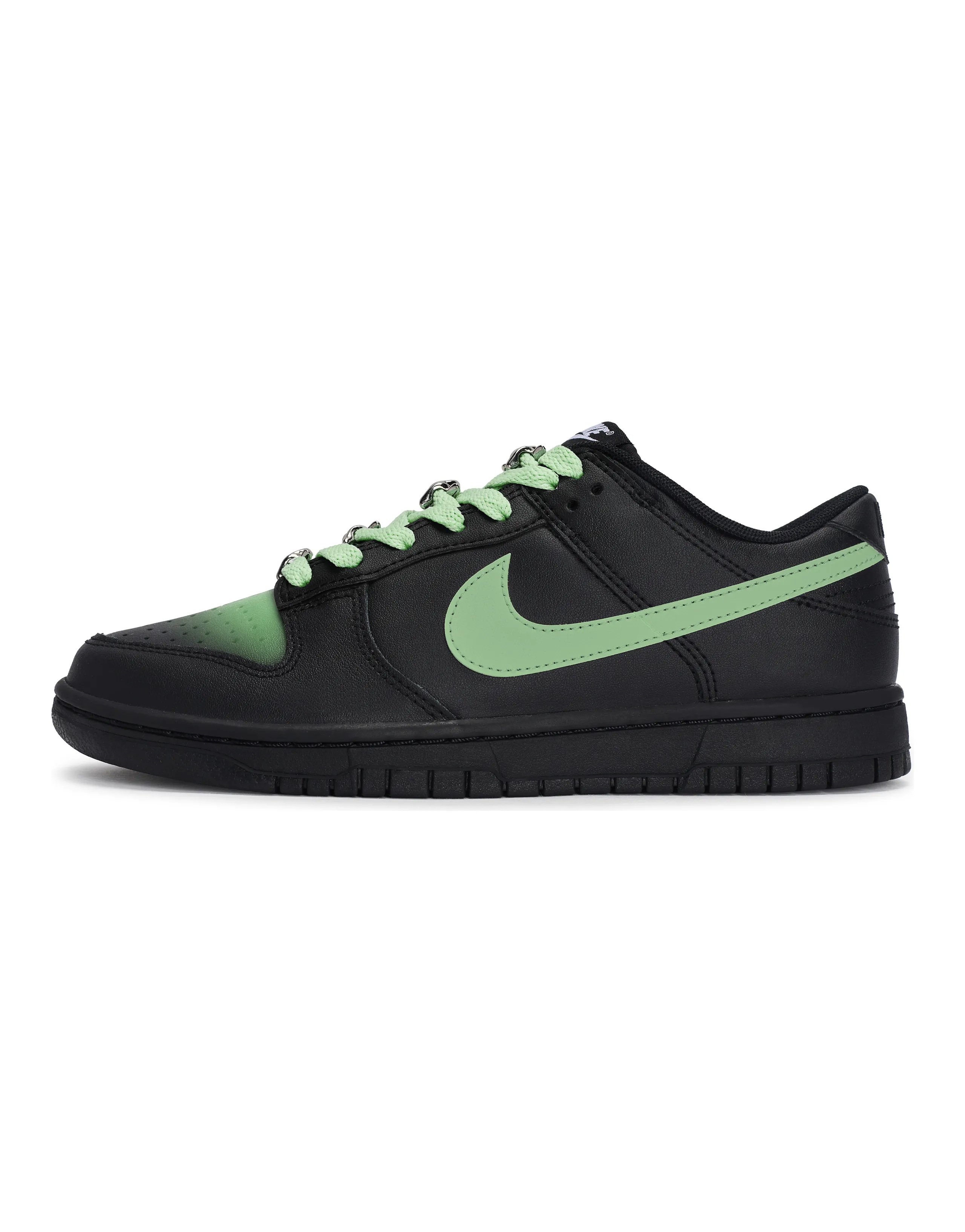 Custom SneakersNike Dunk 811 Nebula Border Green Low-Top Skate Shoes Unisex Black Green