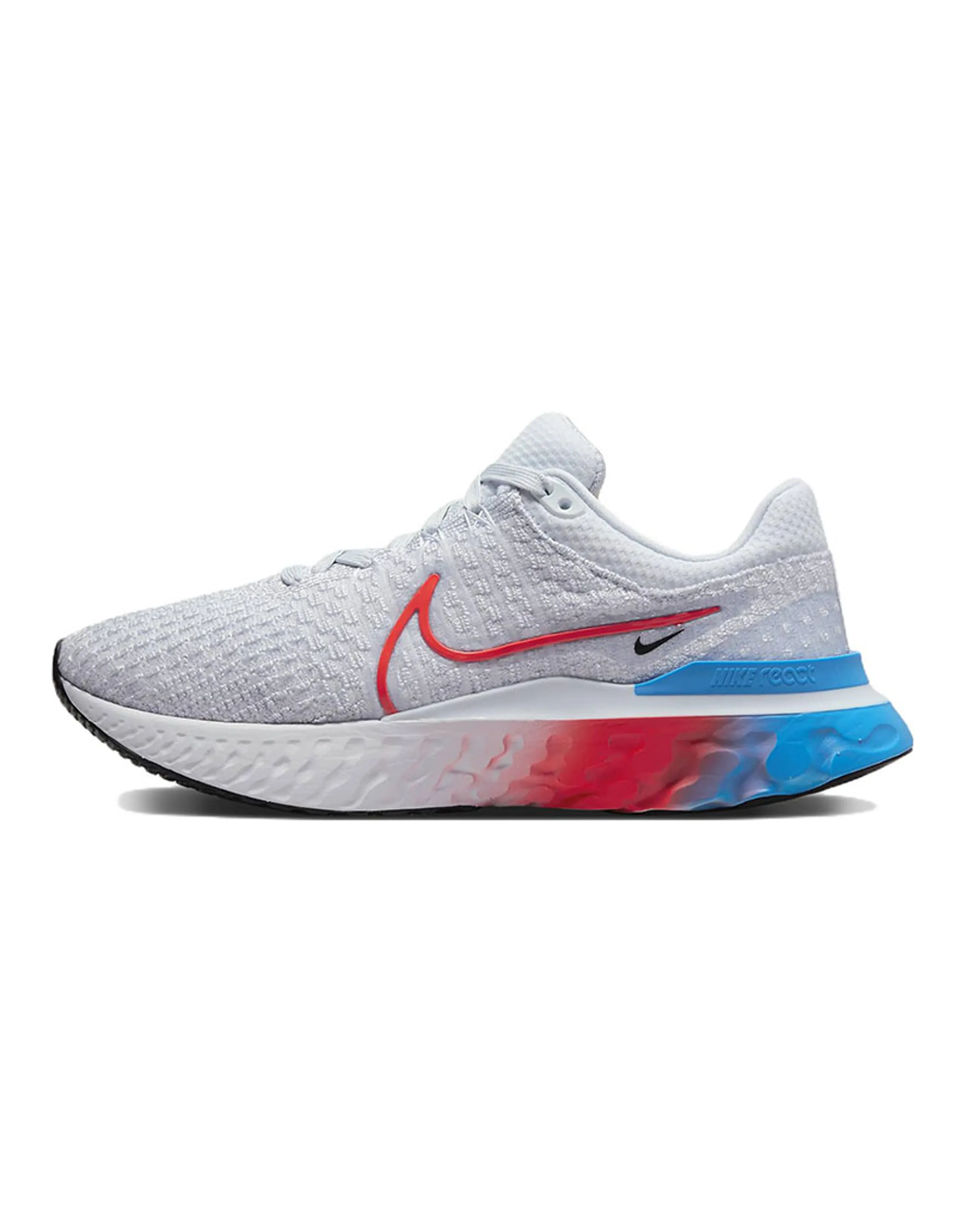 Nike React Infinity Run FK 3 "Grey Bright Crimson" Sneakers
