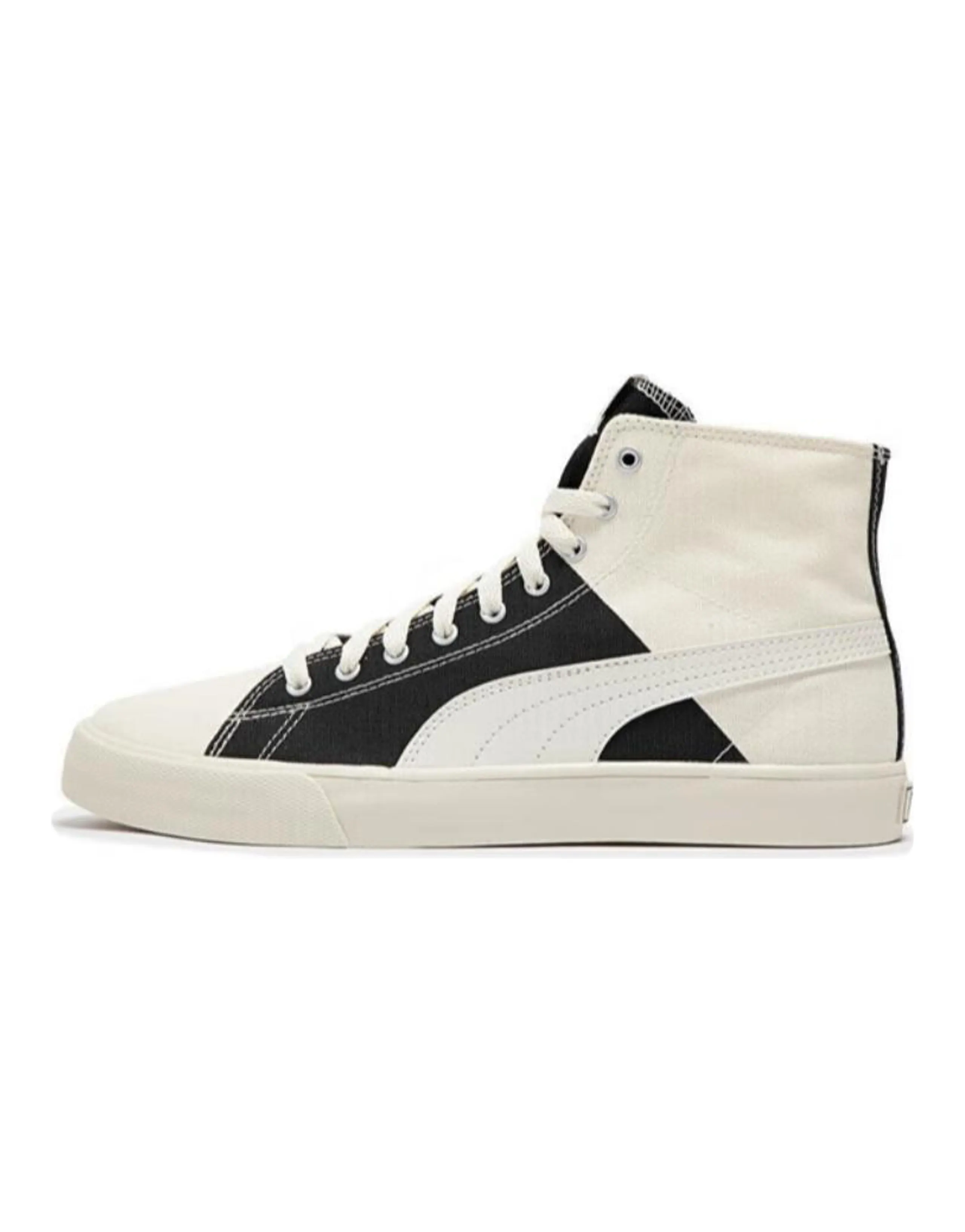 PUMA Bari Canvas Shoes Unisex Mid-Top White Black