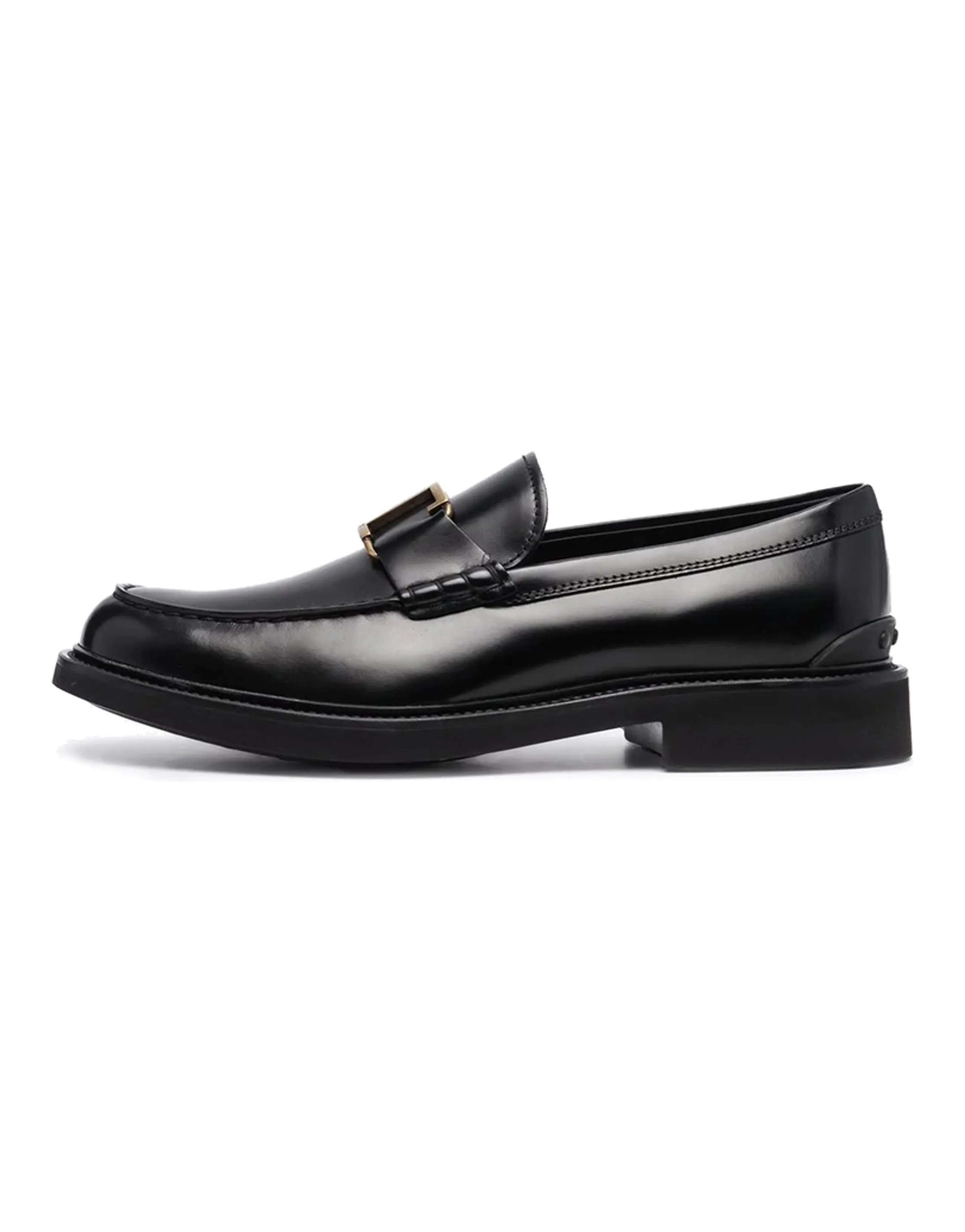 TOD'S T Timeless Logo Plaque Loafers