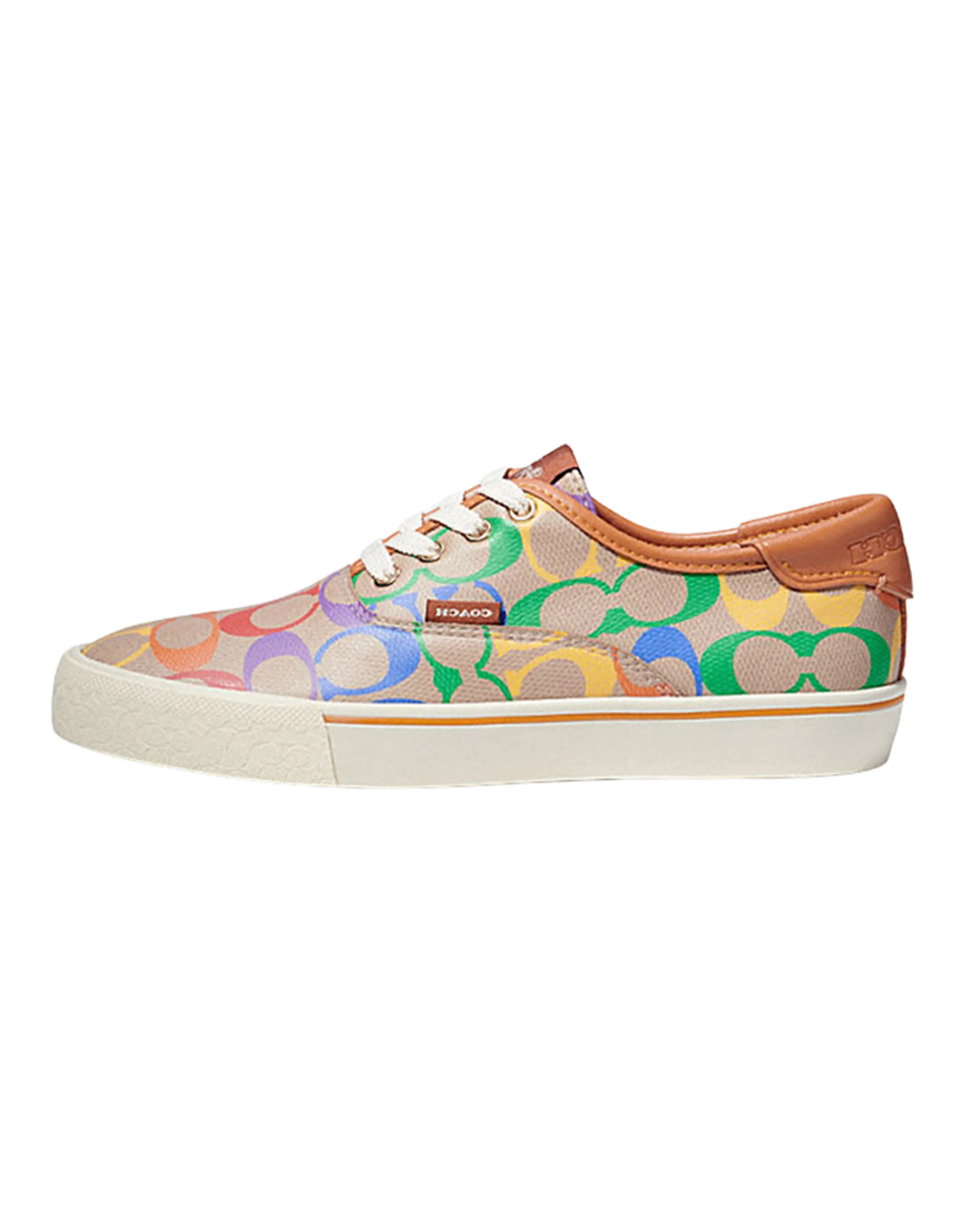 COACH Pride Low Top Stylish Skateboarding Shoes Women's Rainbow