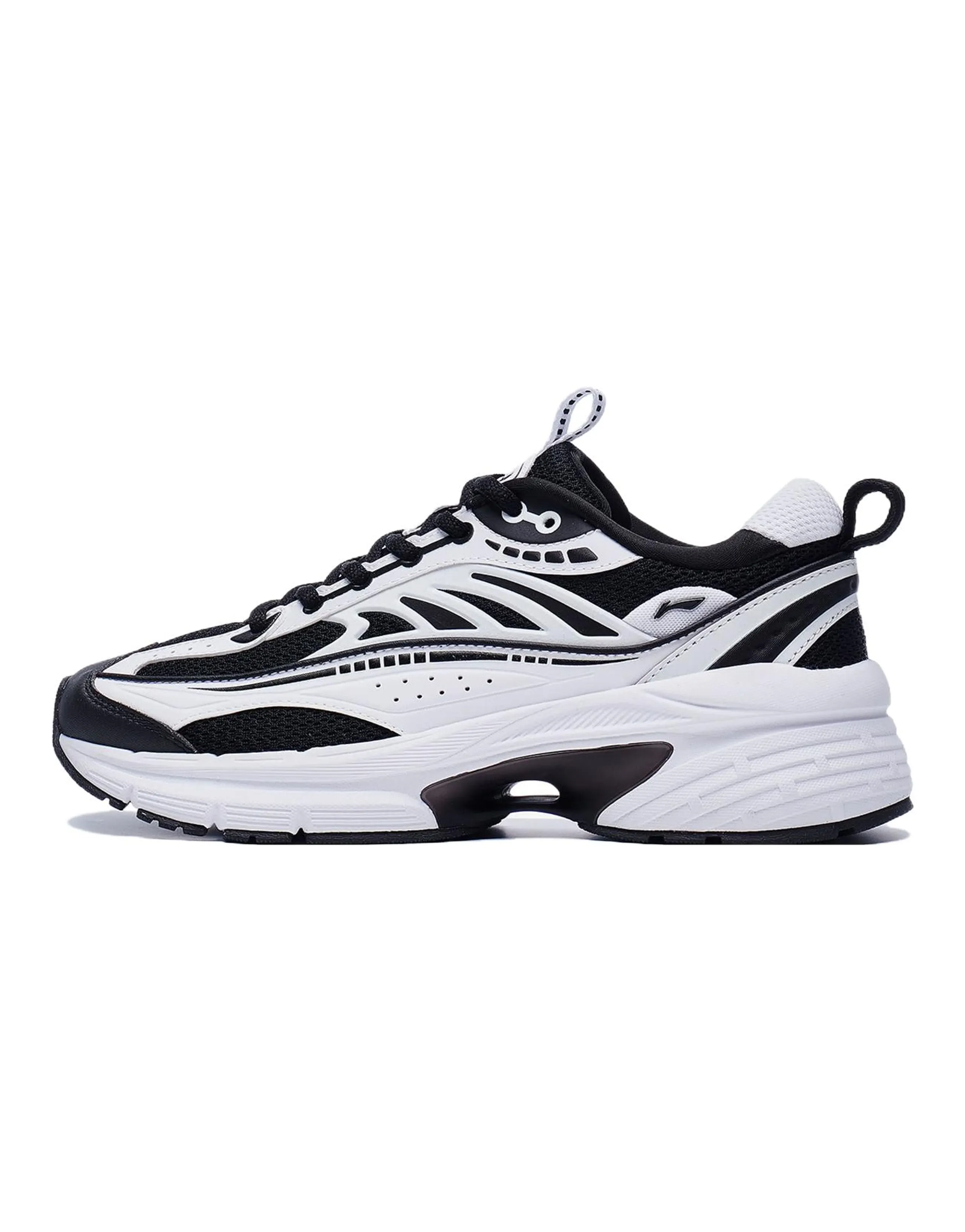 LiNing Comet Wear-resistant And Lightweight Low-Top Casual Shoes Women's White Black
