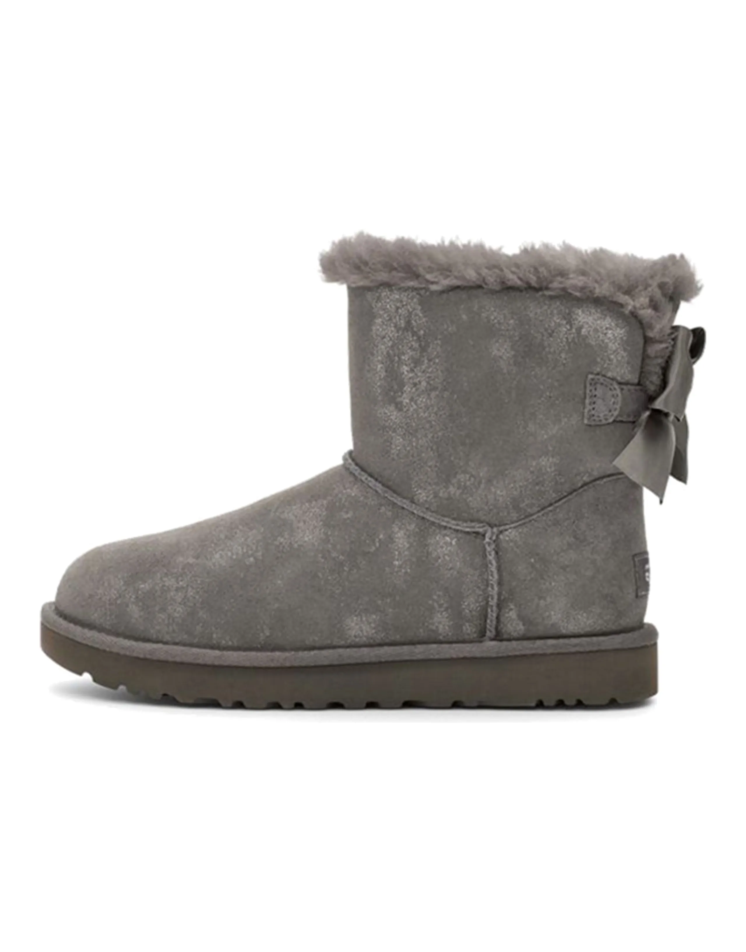 UGG Mini Bailey Bow Glimmer Charcoal Women's