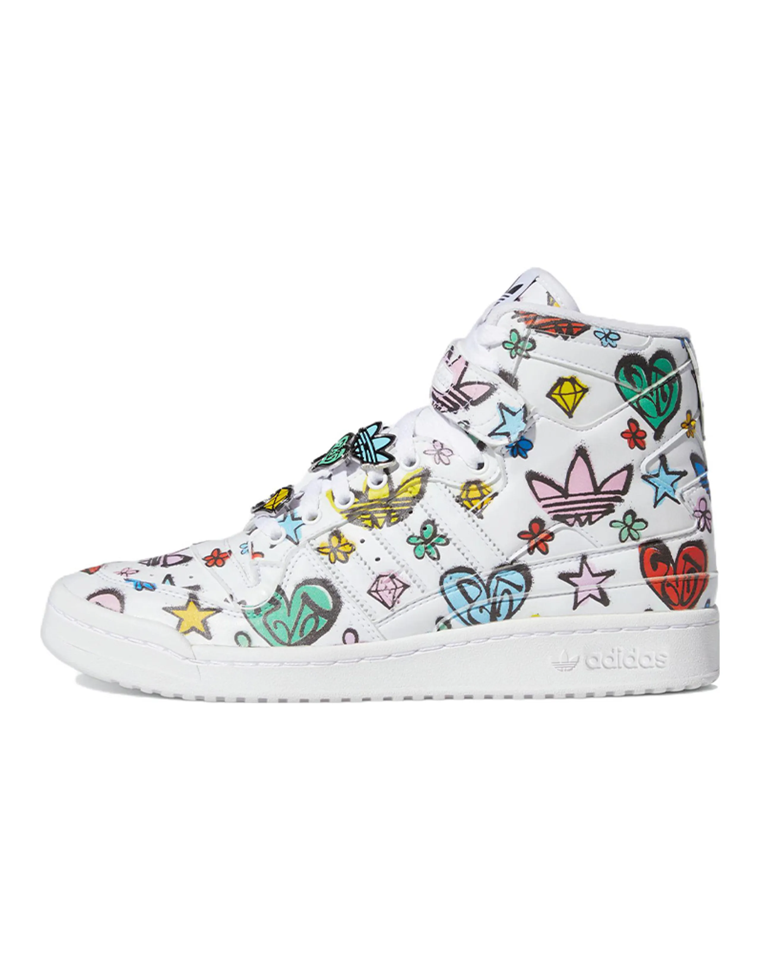 Adidas Originals Forum 84 Hi Jeremy Scott Monogram Graffiti
