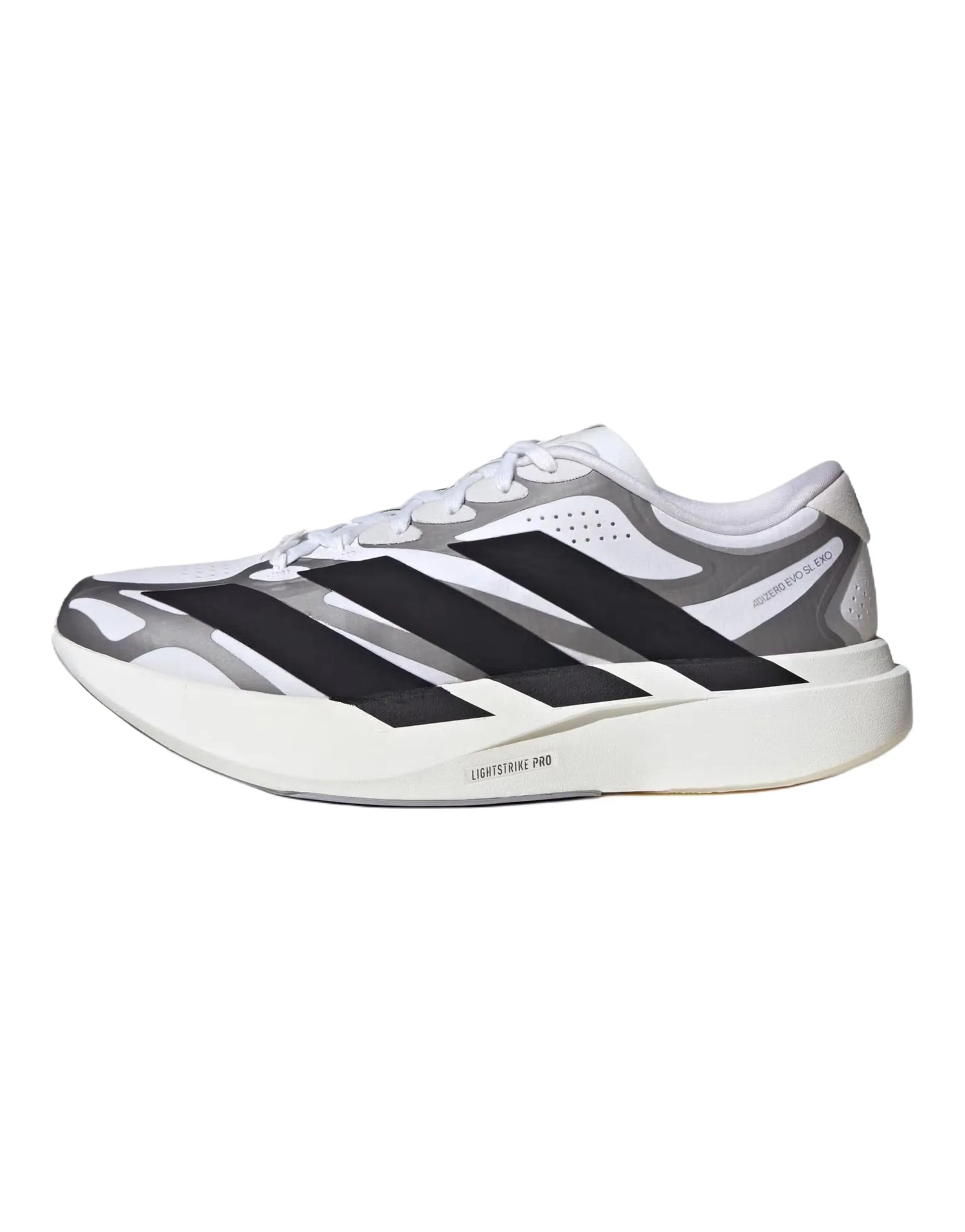 adidas Adizero Evo SL EXO Comfortable Fit Breathable Running Shoes Men's White Black