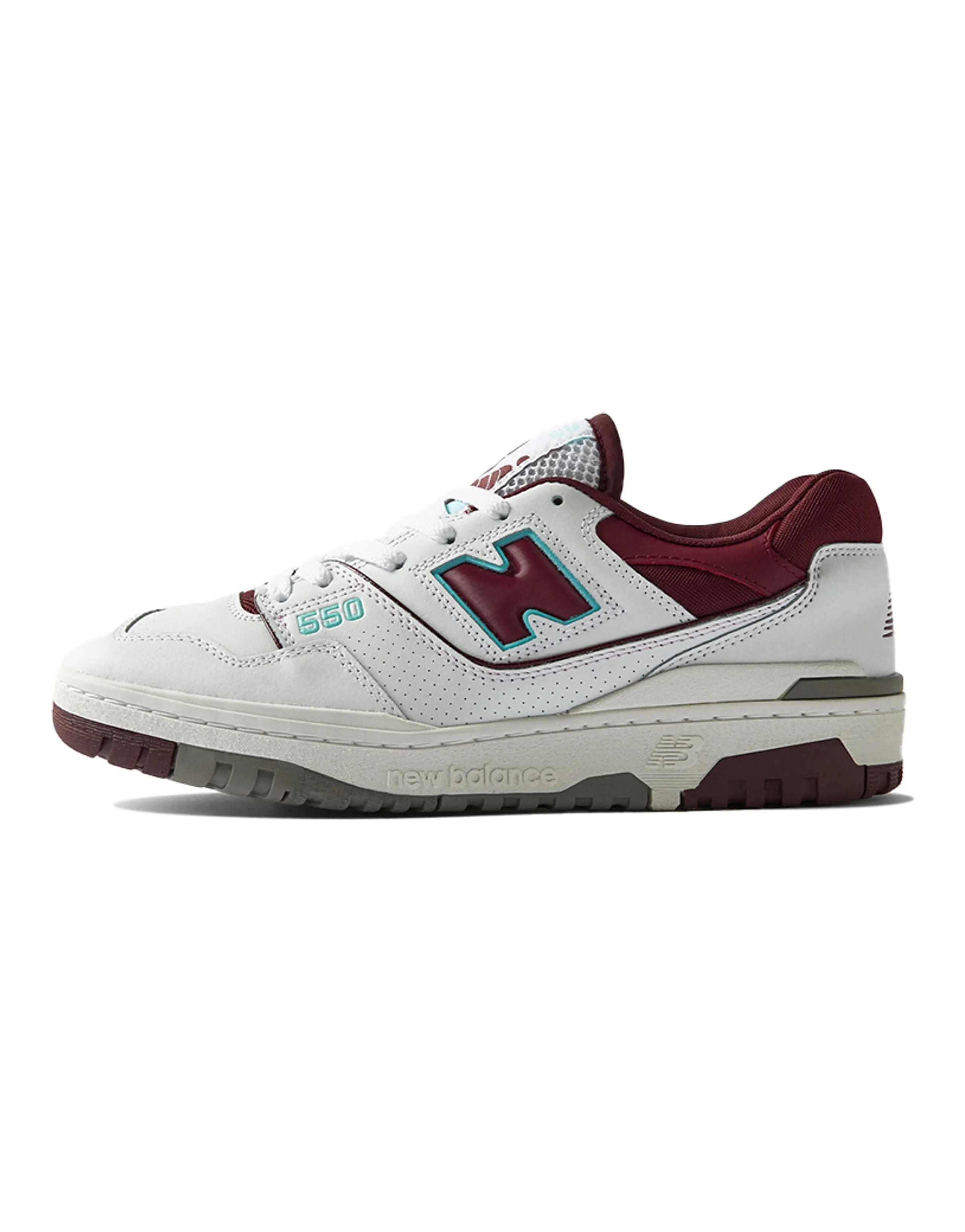 New Balance 550 Burgundy Cyan