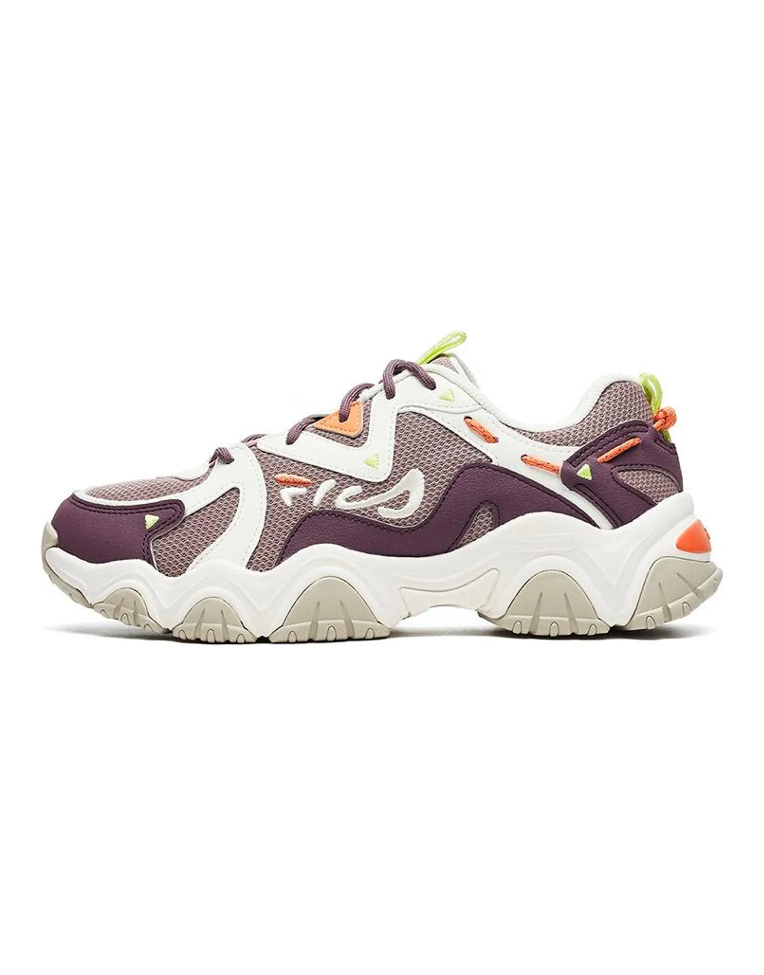 FILA Fluid 4 Cat Claw Fashion Shoes 'White Purple' Women's