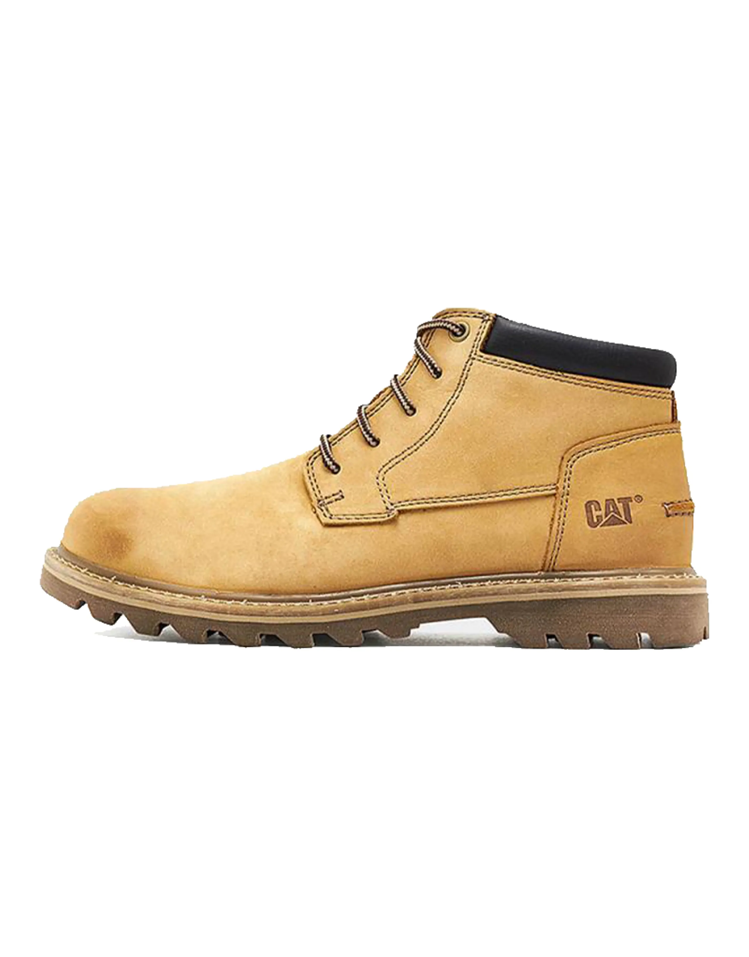 CAT Yellow Boots Doubleday Collection Wear-Resistant Cushioning Slip-Resistant Ankle-Length Outdoor Boots Men's Yellow
