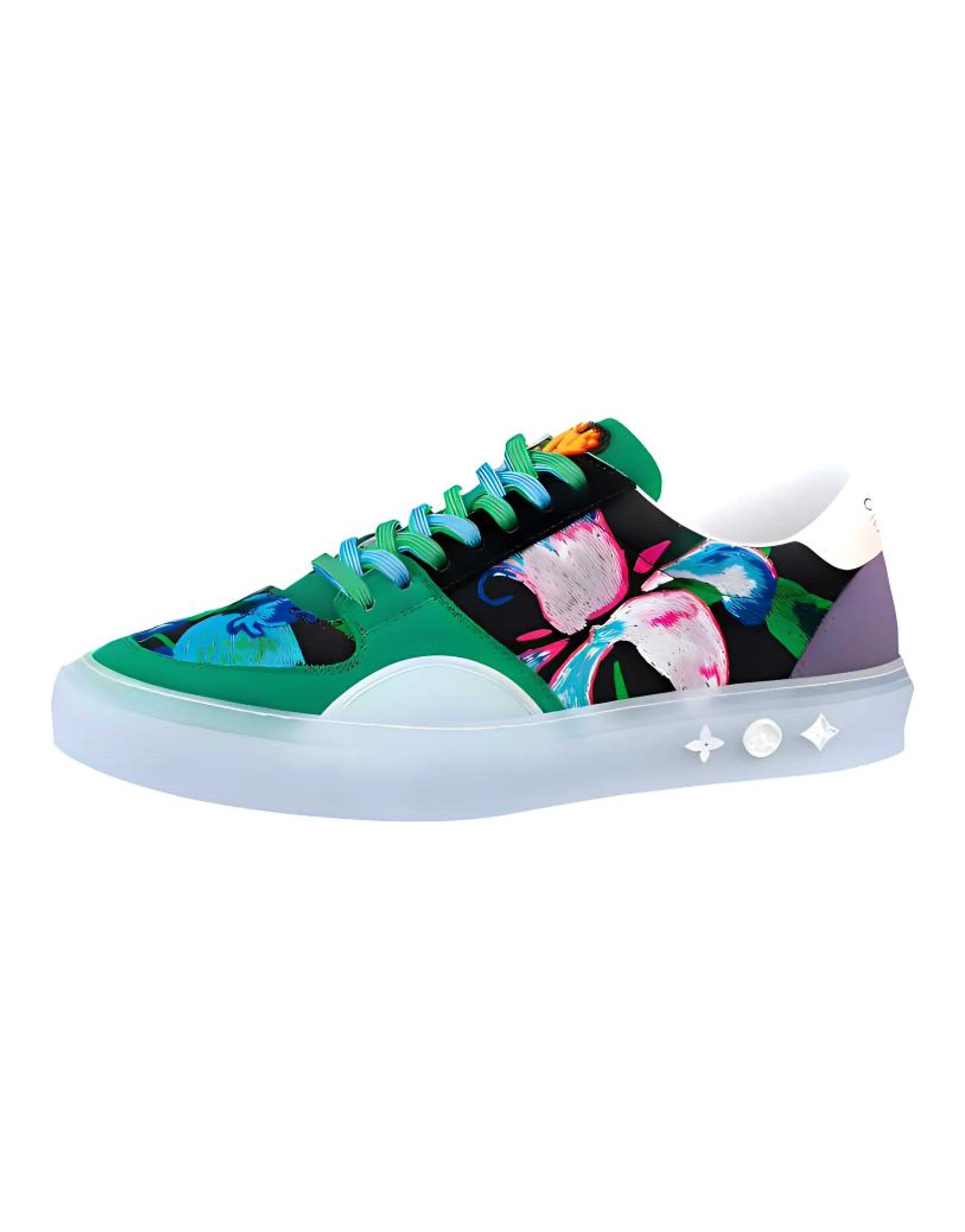 LOUIS VUITTON Ollie Sneakers 'Green Paint Style'