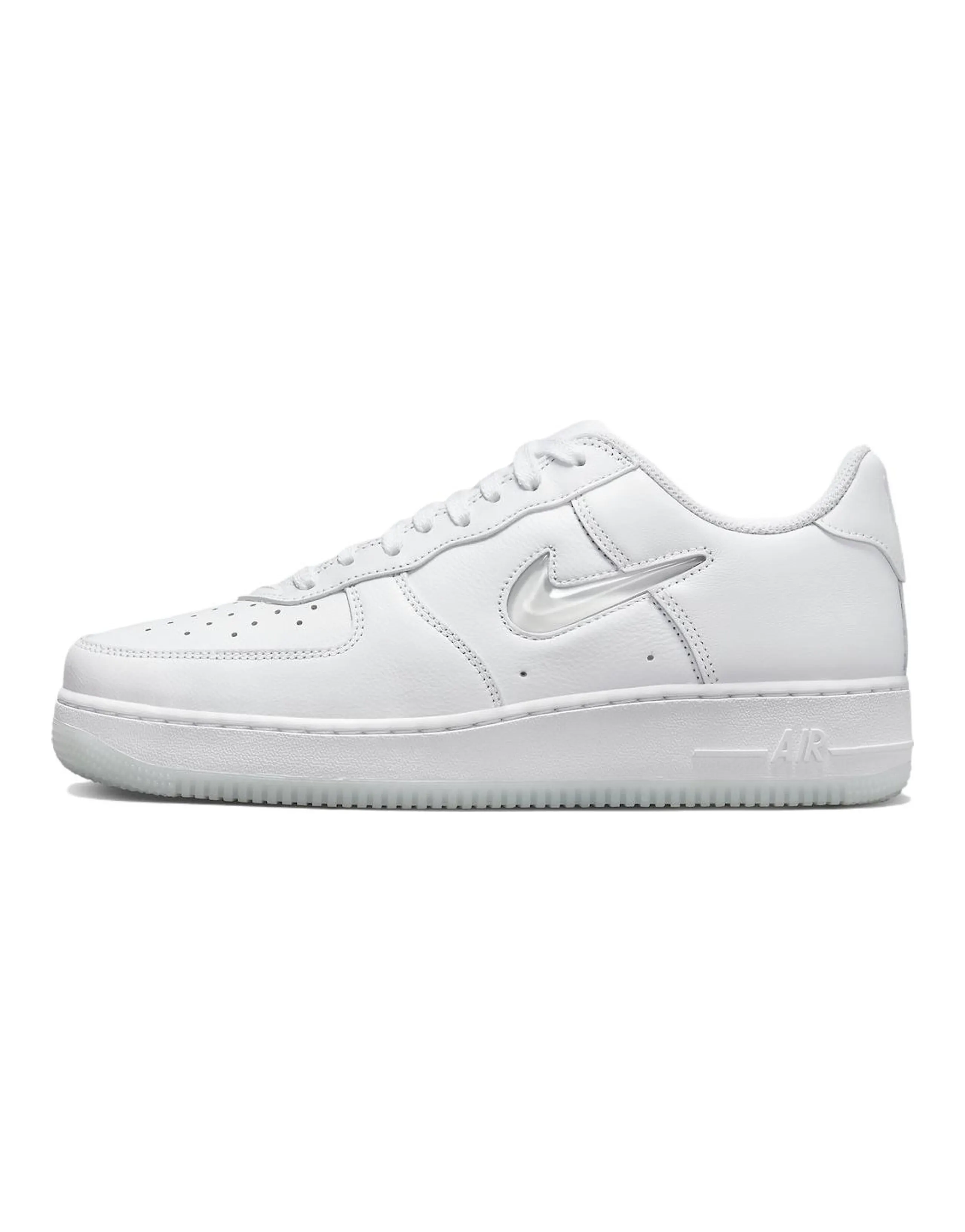 Nike Air Force 1 Low '07 Retro Color Of The Month Jewel Swoosh Triple White