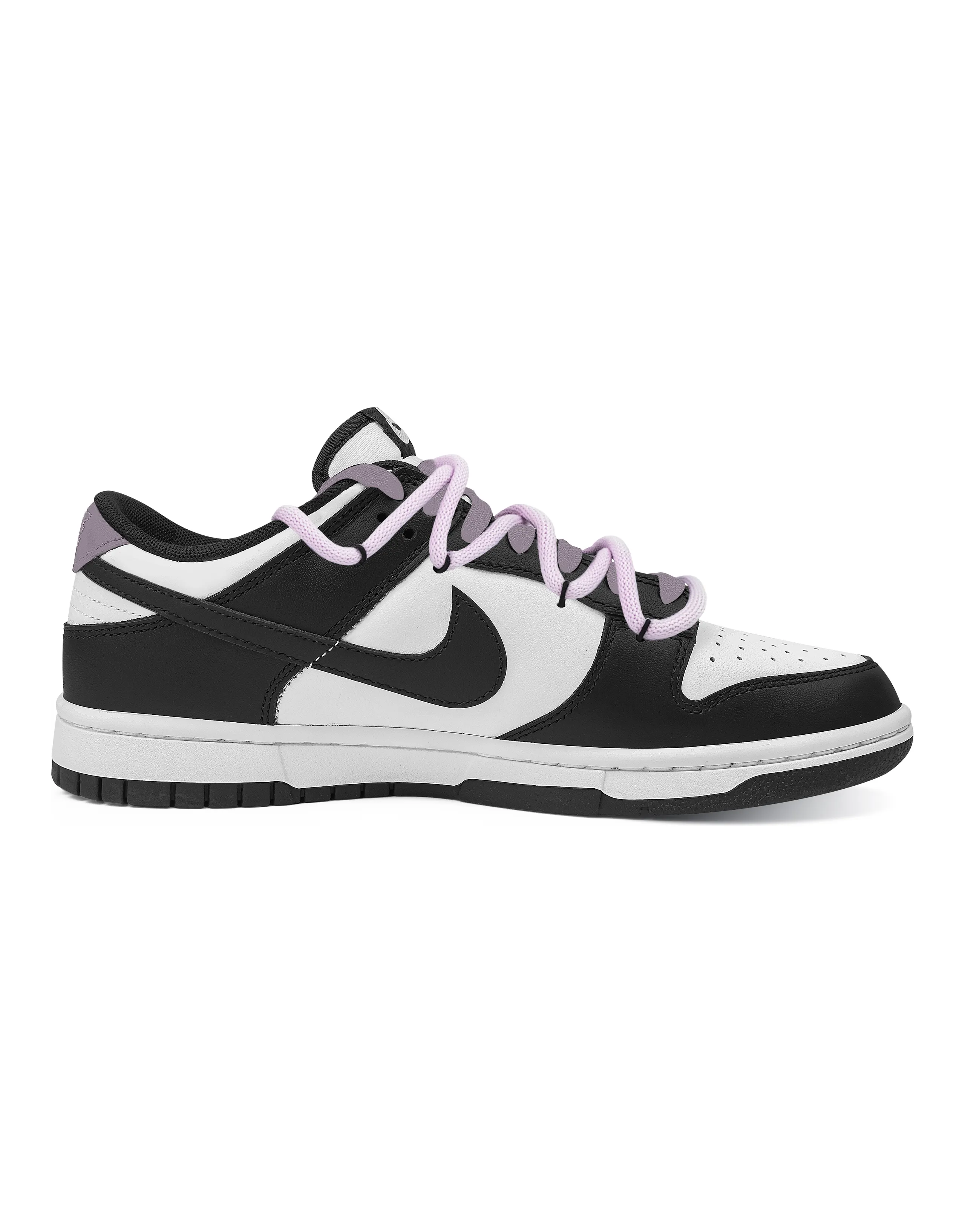 [Custom Sneakers] Nike Dunk Lilac Tulip Graffiti Simple Personality Comfortable Versatile Wear-Resistant Low-Top Skate Shoes Unisex Black