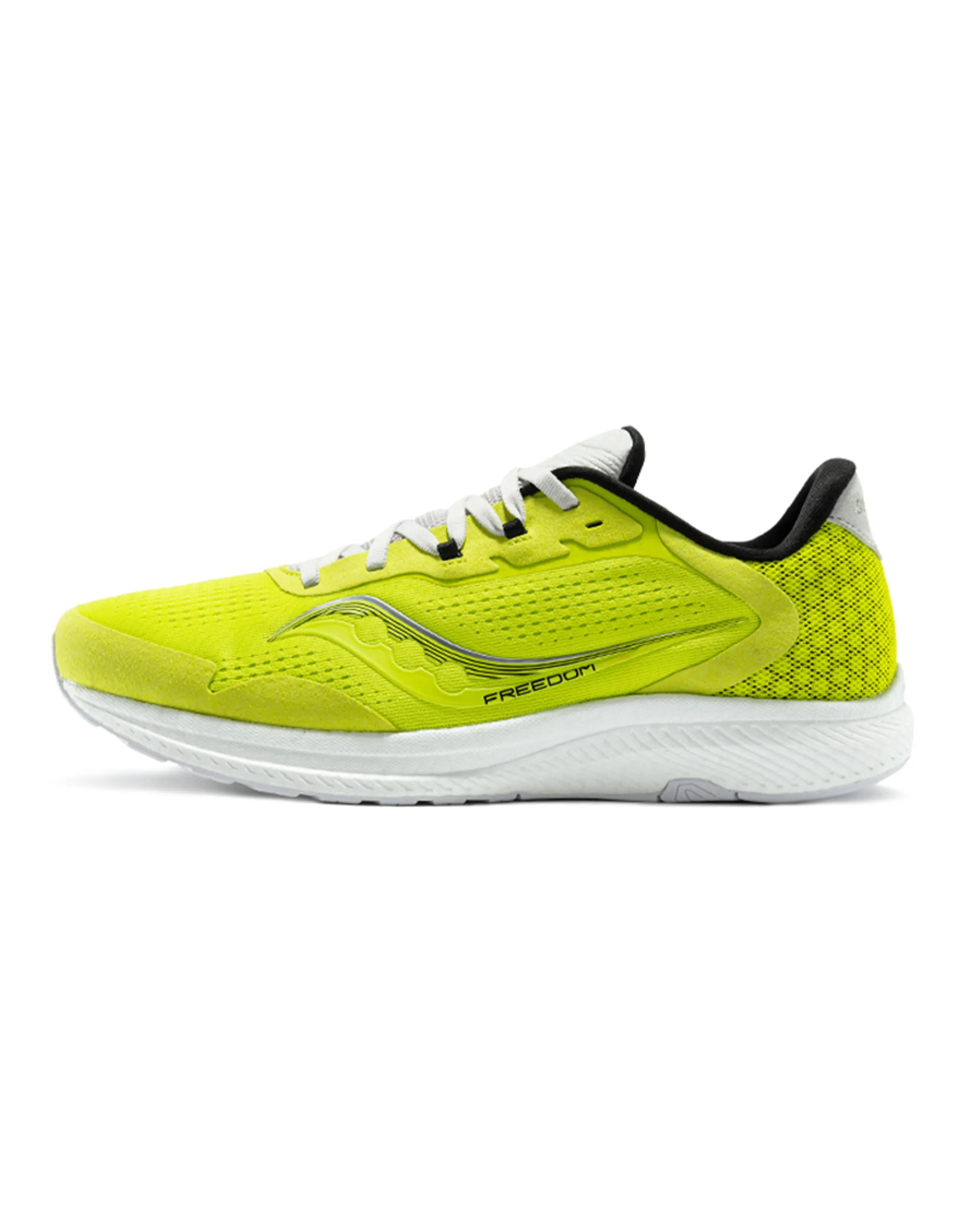 Saucony Freedom 4 Cushioned Slip-Resistant Abrasion-Resistant Low-Top Running Shoes Men's Green White
