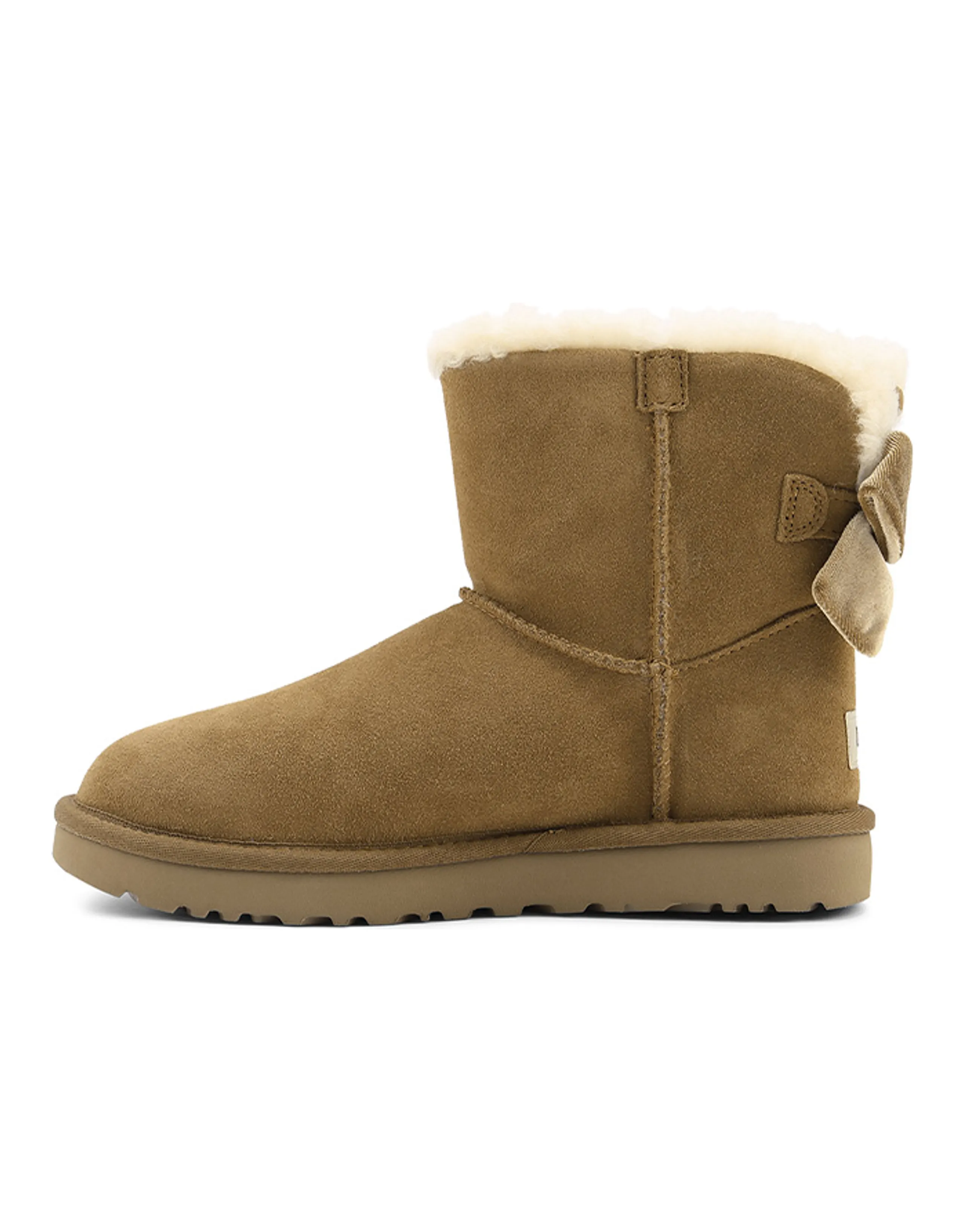 UGG Mini Bailey Bow Velvet Ribbon 2.0 'Chestnut Brown' Women's