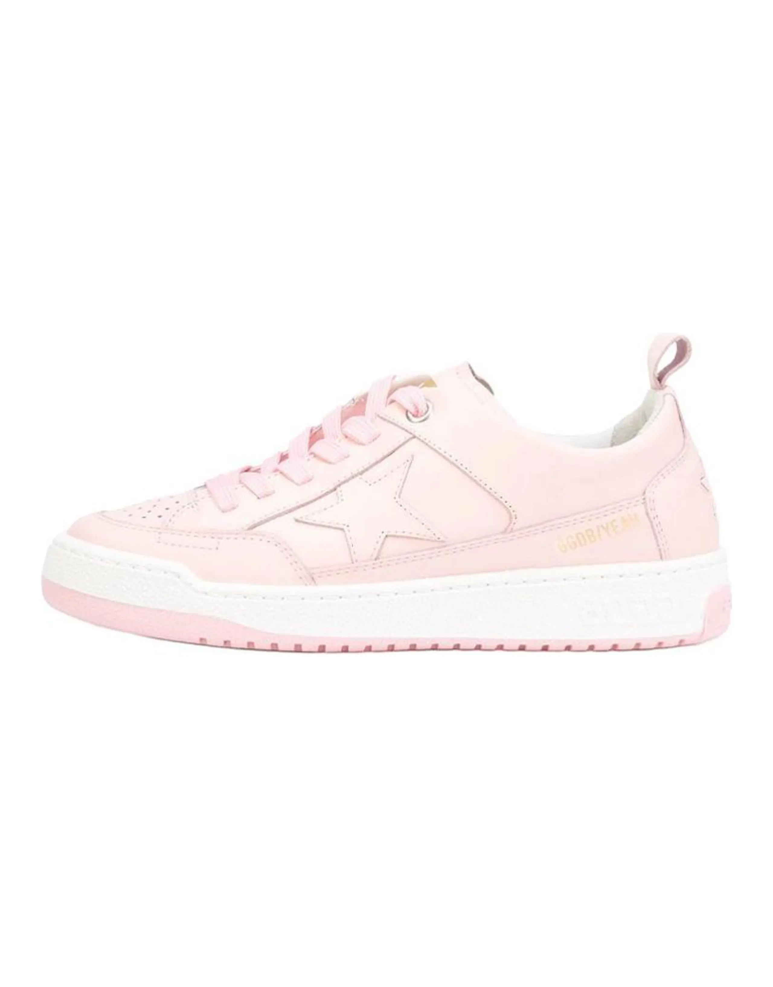 Golden Goose Yeah Lace-Up Star Decoration Low-Top Skate Shoes Women's Pink