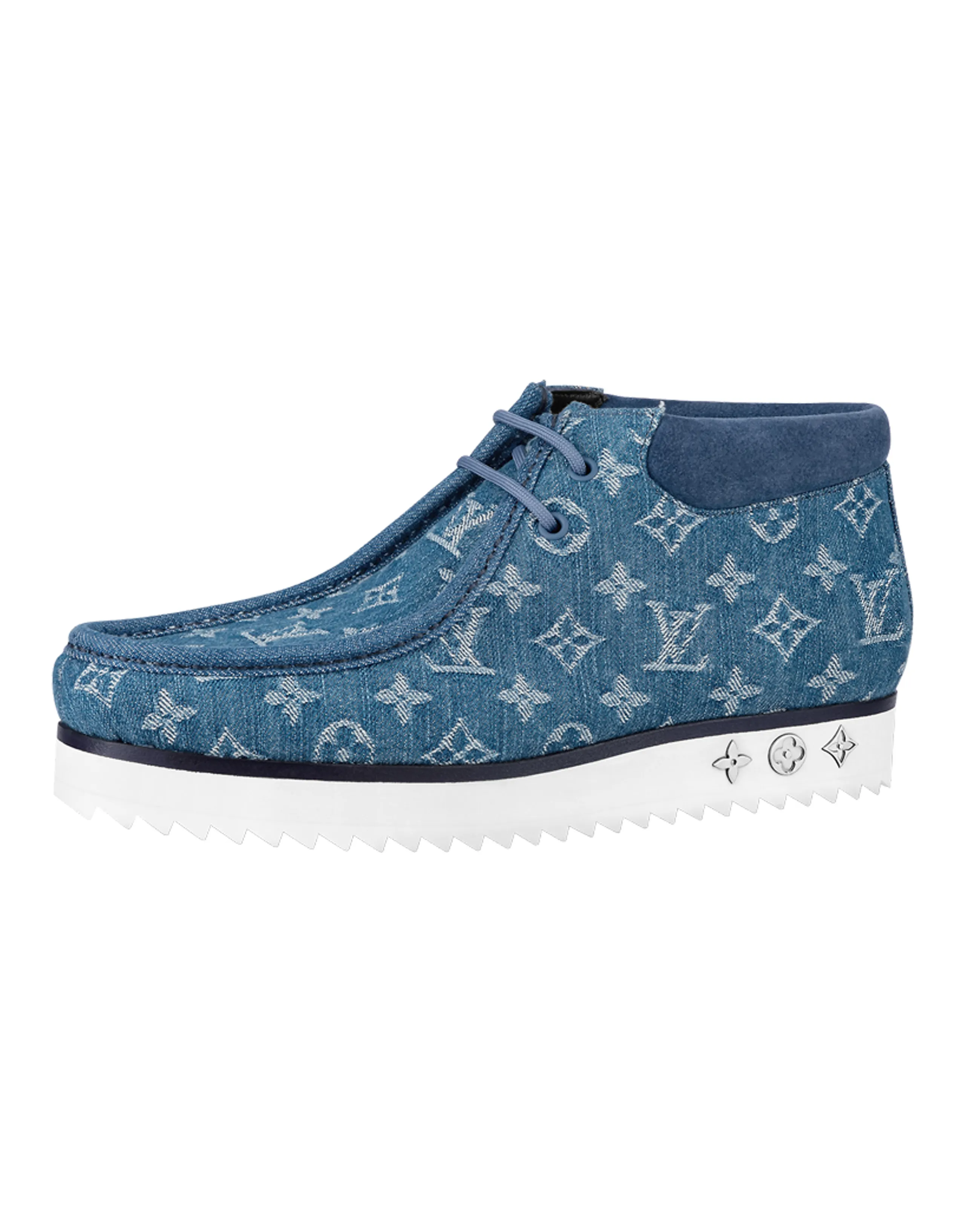 LOUIS VUITTON Mods Ankle Boots 'Denim Monogram'