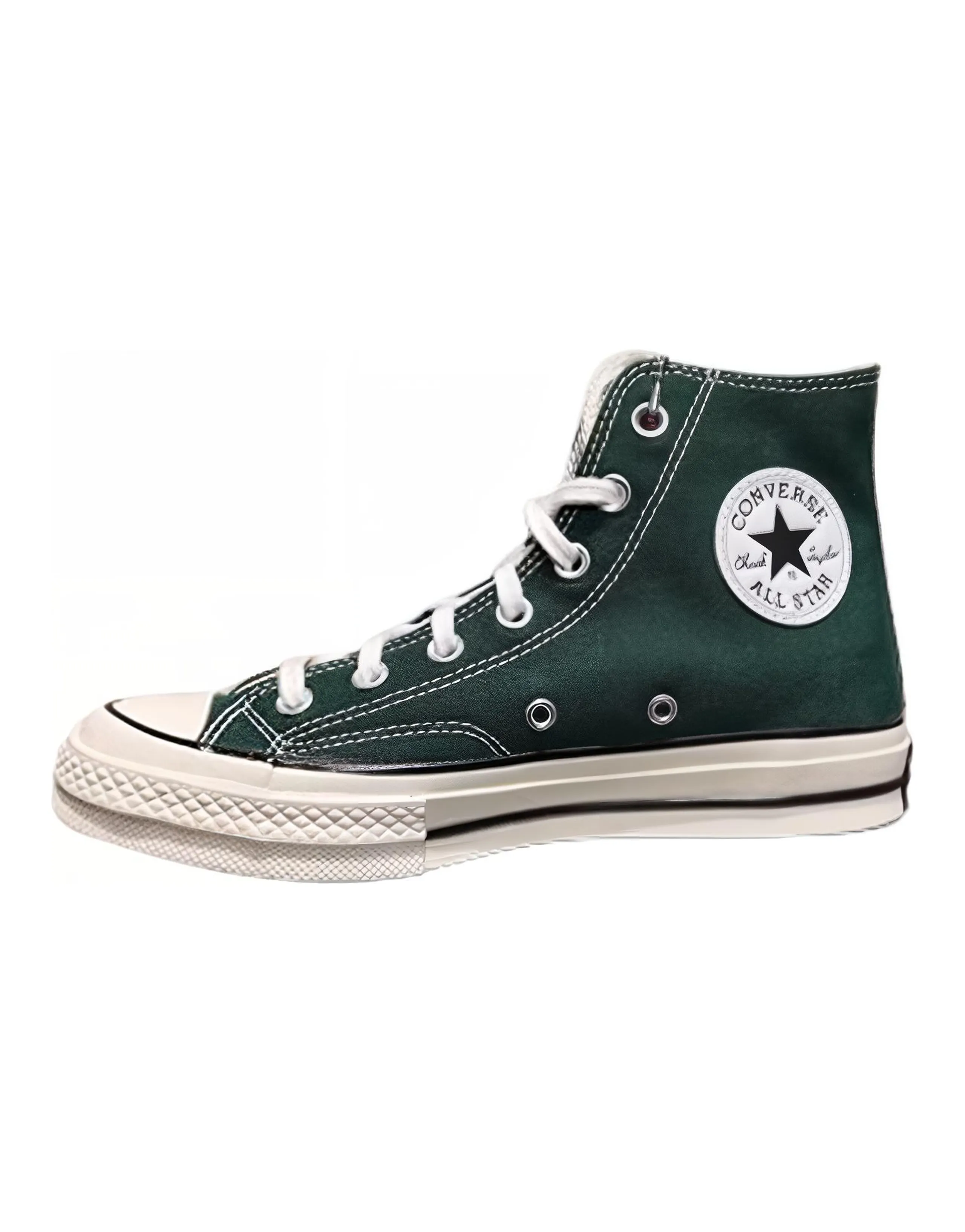 Converse 1970s Abrasion Resistant Breathable Coverage High top Canvas Shoes Unisex Green