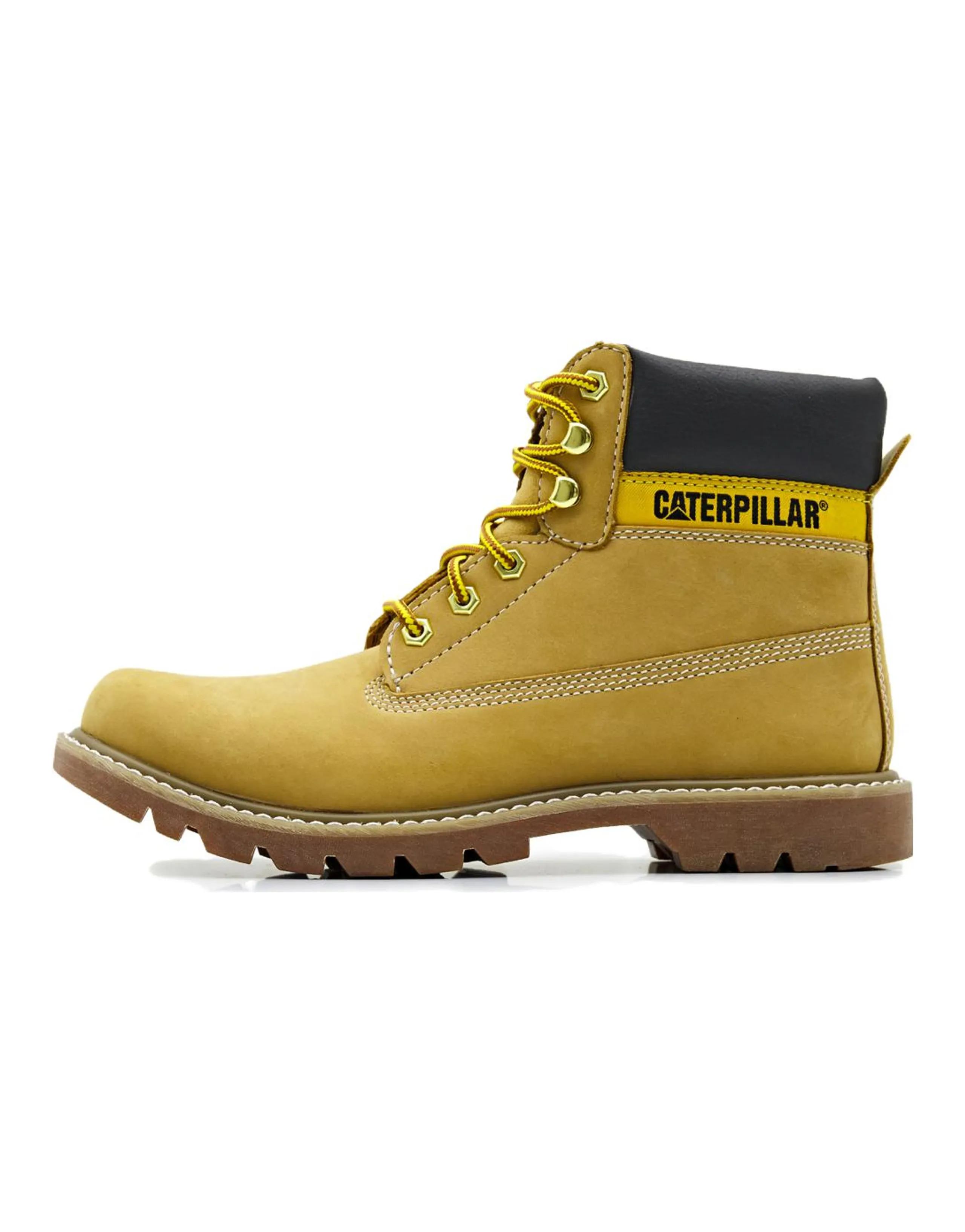 CAT Wear-Resistant Slip-Resistant Ankle-Length Outdoor Boots Unisex Yellow