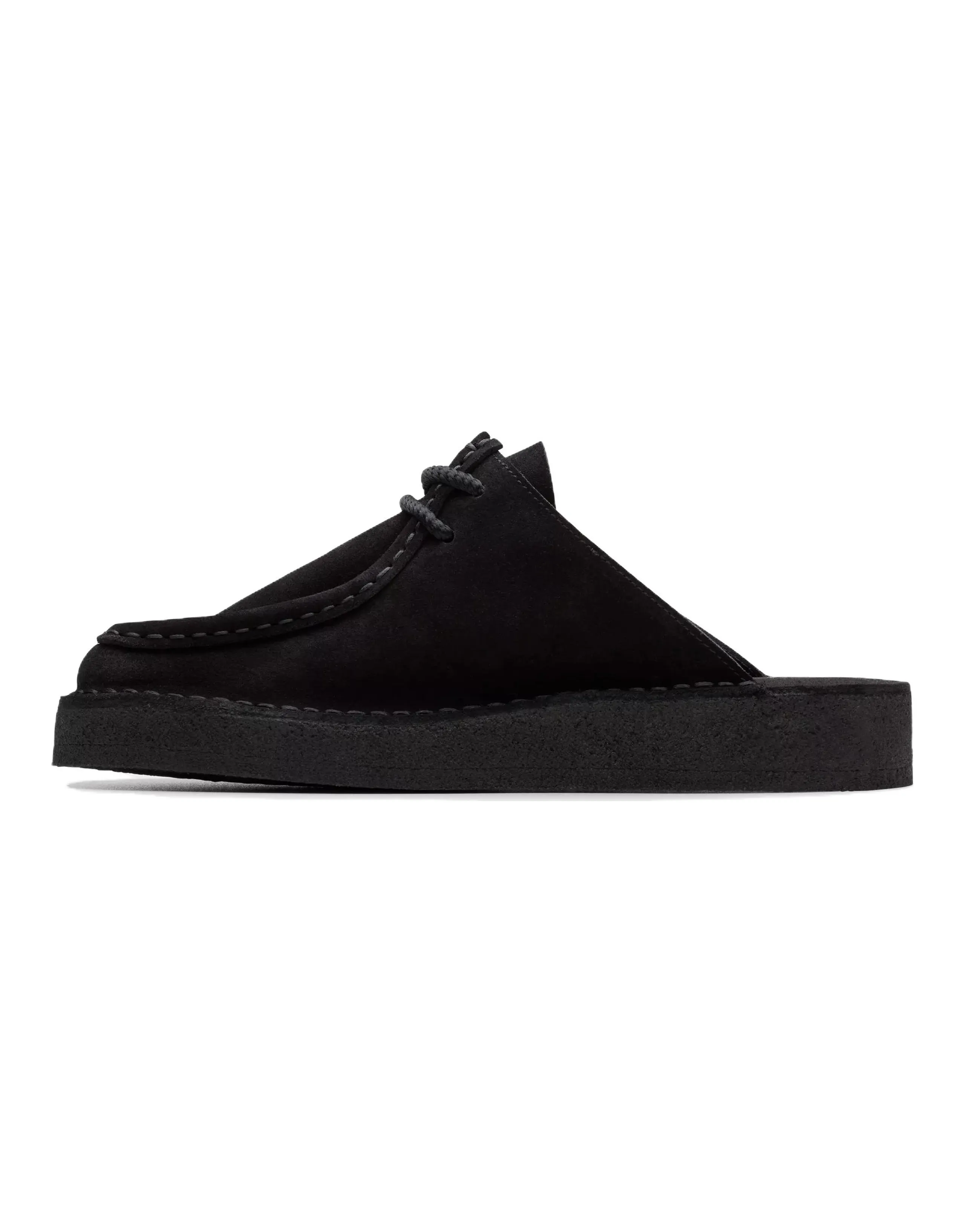 Clarks Desert Nomad Mule Retro Fashion Closed-Toe Slippers Women's Black
