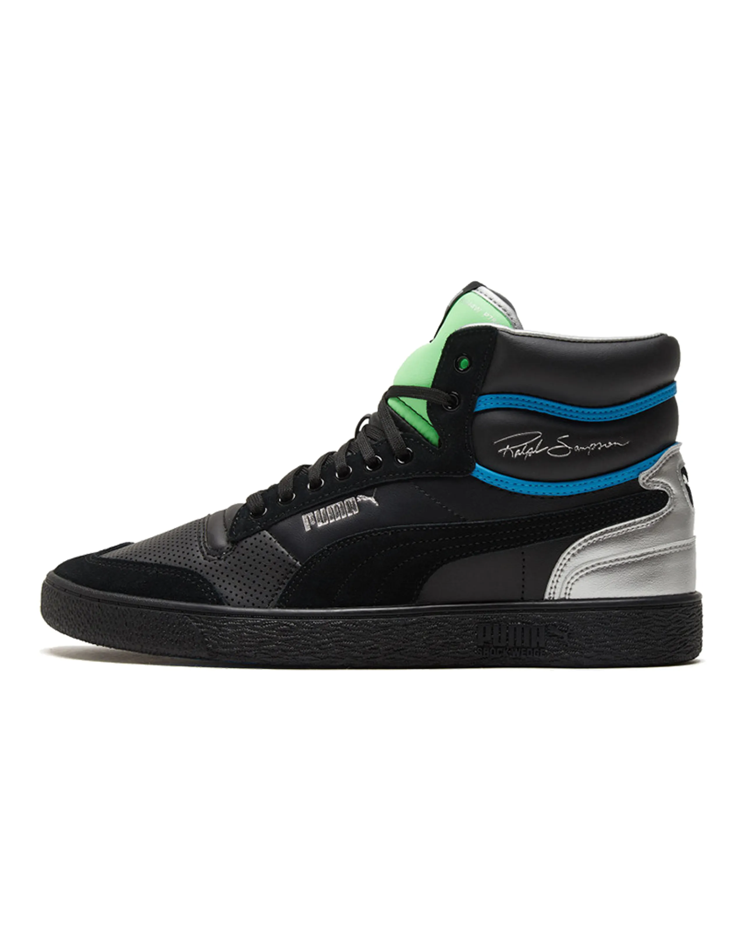 PUMA Ralph Sampson Mid 'Royal Black Elektro Green'