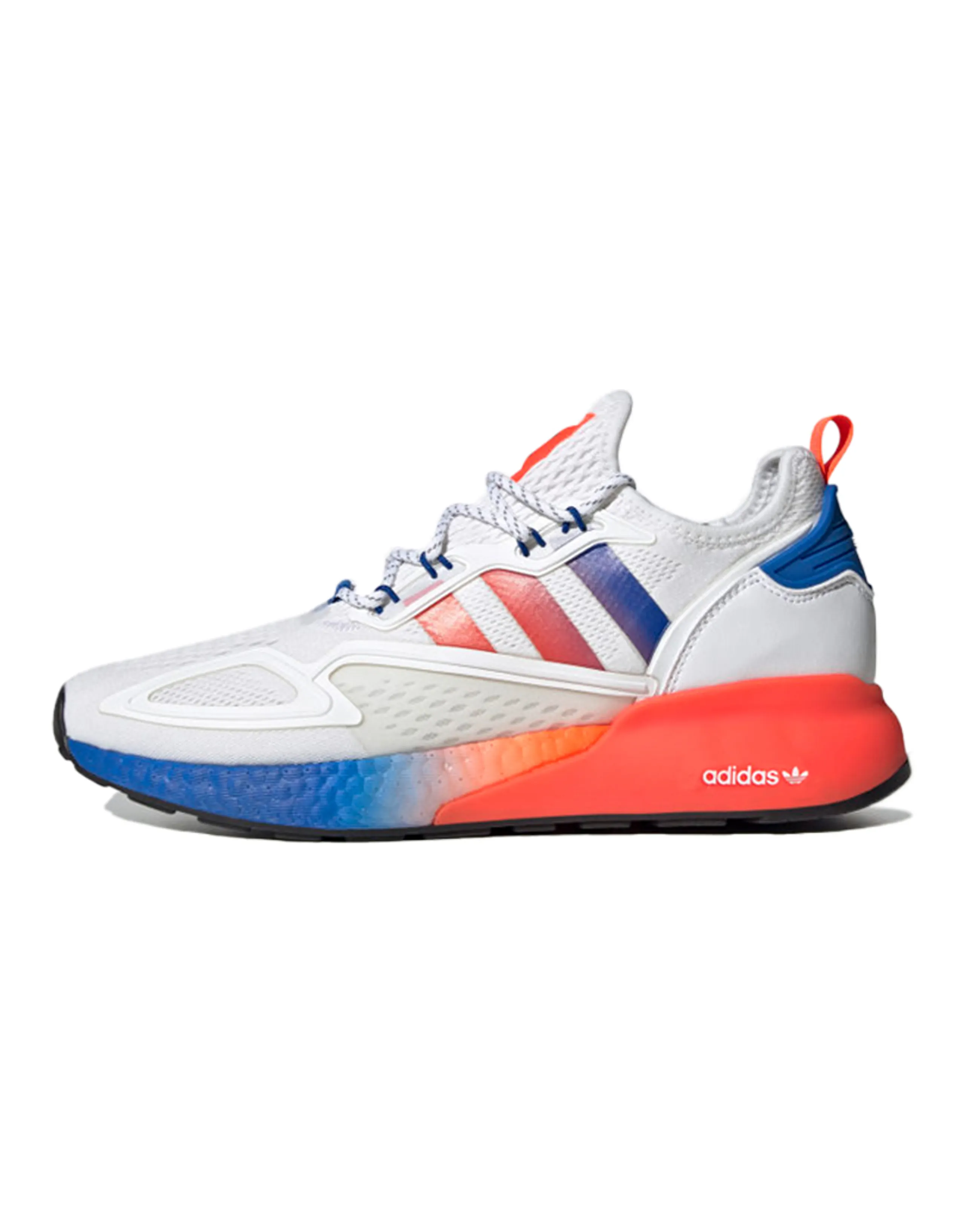 Adidas Originals Zx 2K Boost White Solar Red Blue