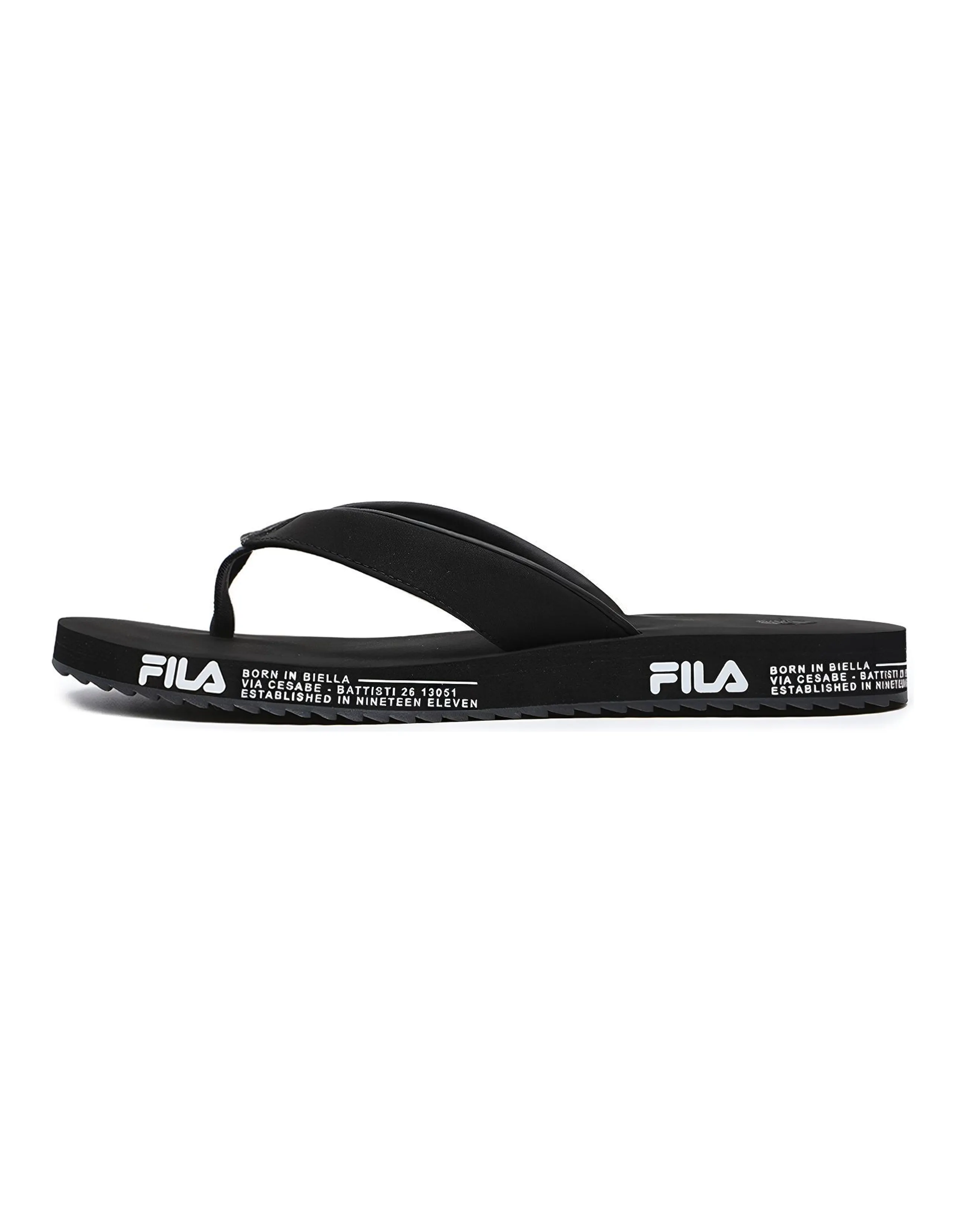 FILA Rubber Sole Slip-Resistant Slide Slippers Women's Black