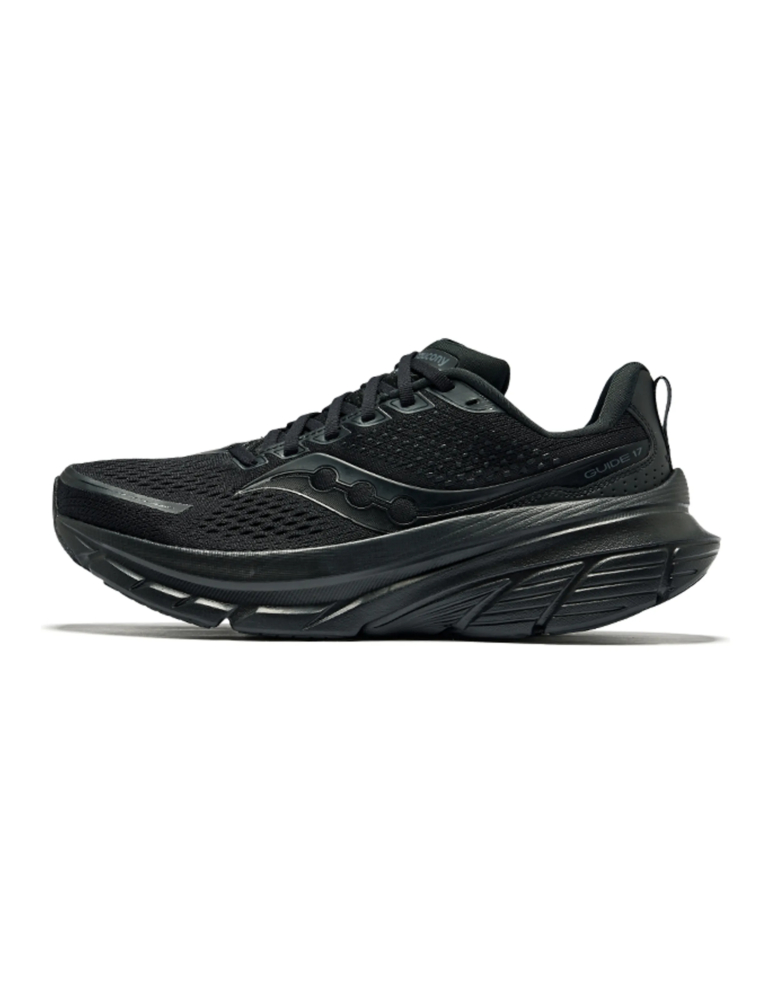 Saucony GUIDE 17 Coverage Low-Top Running Shoes Men's Black