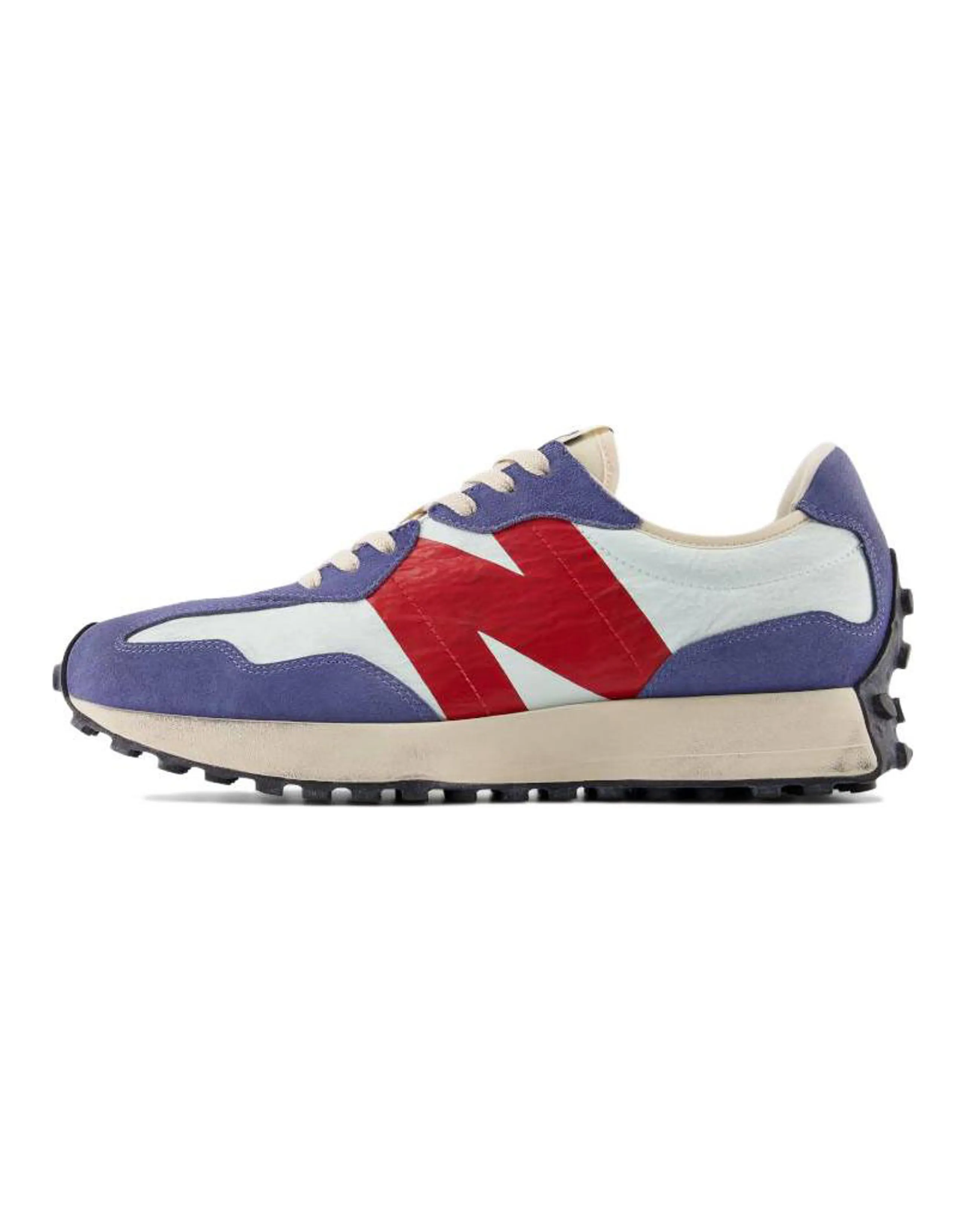 New Balance 327 Forest Green Serene Blue Vintage Worn