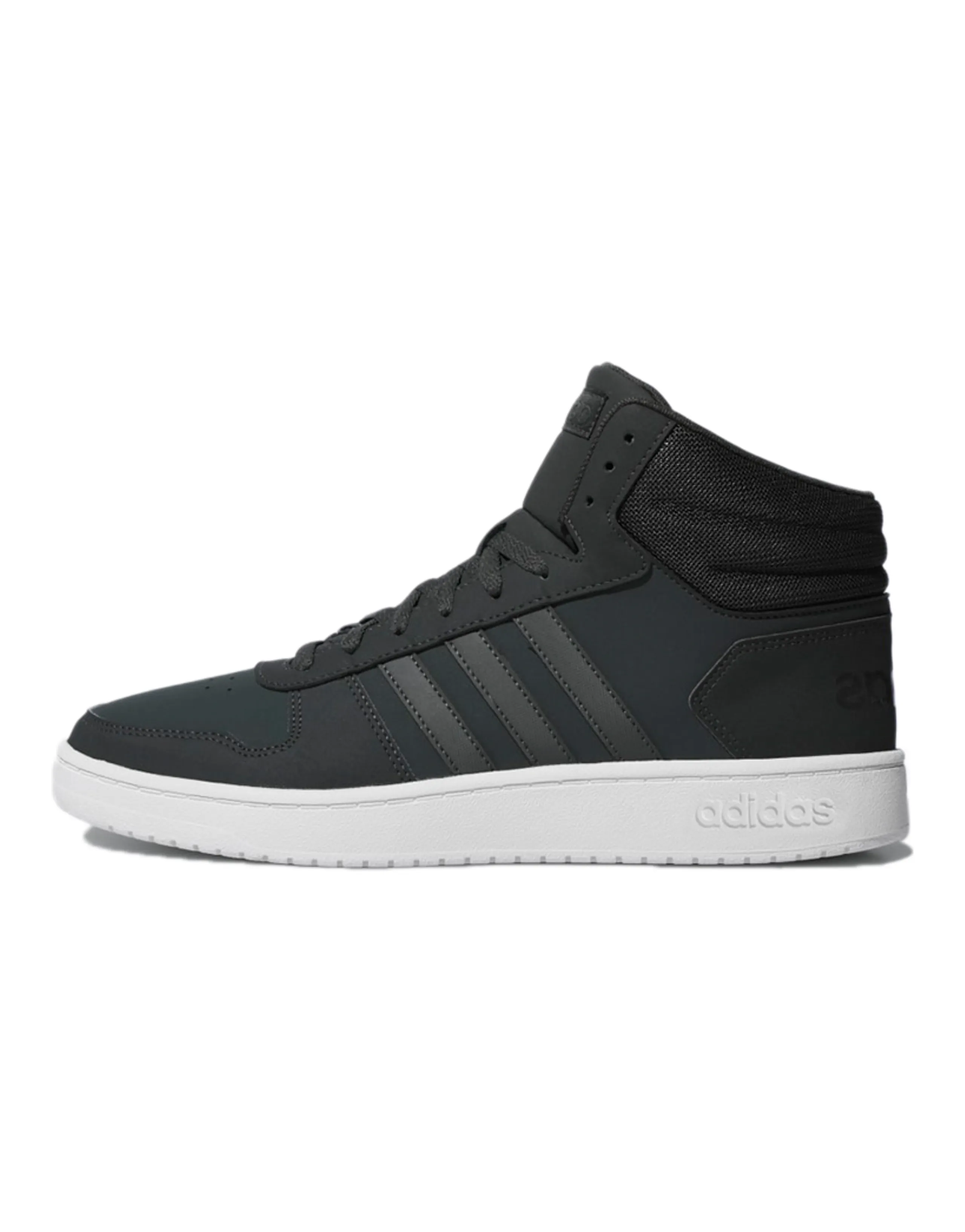 Adidas Neo Hoops 2.0 Basketball Shoes Men Mid-Top Black White