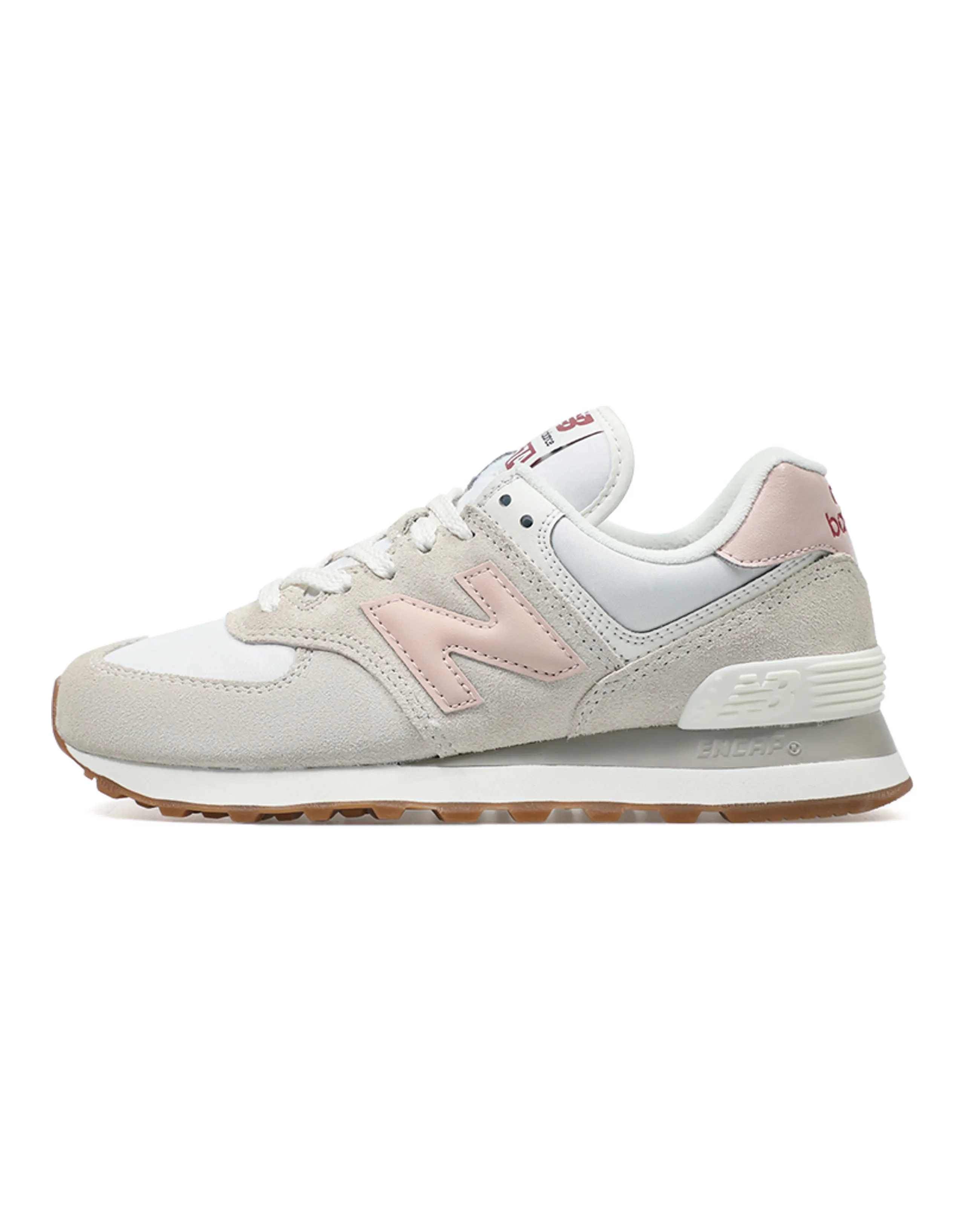 New Balance 574 White Pink Gum