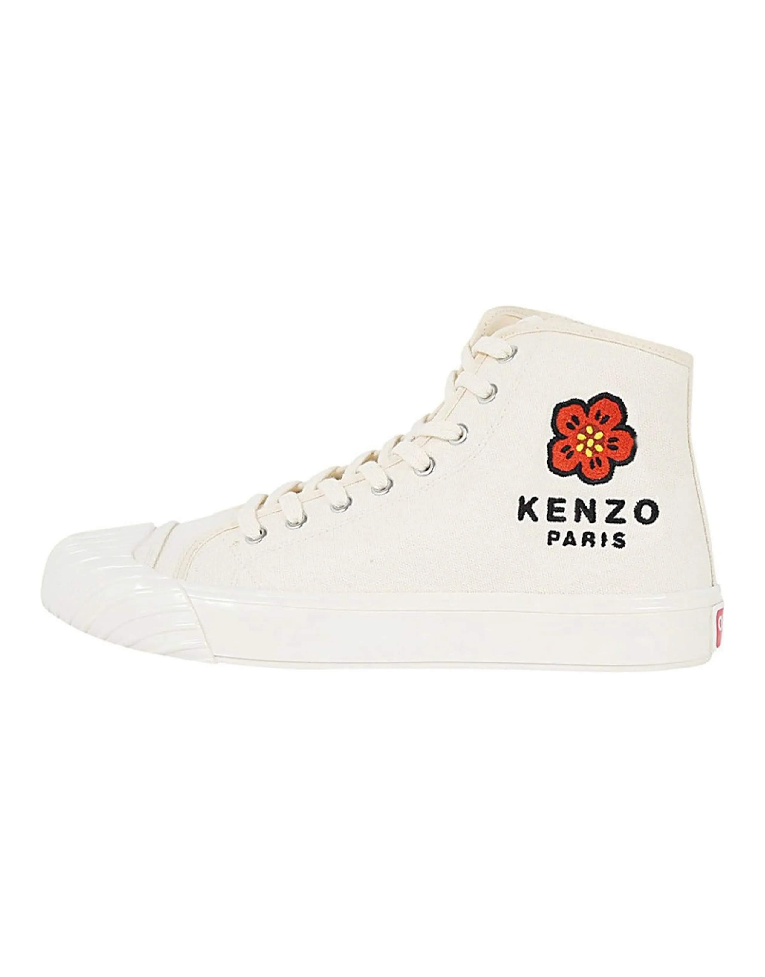 KENZO School High Top Trainers Paris Logo Cream