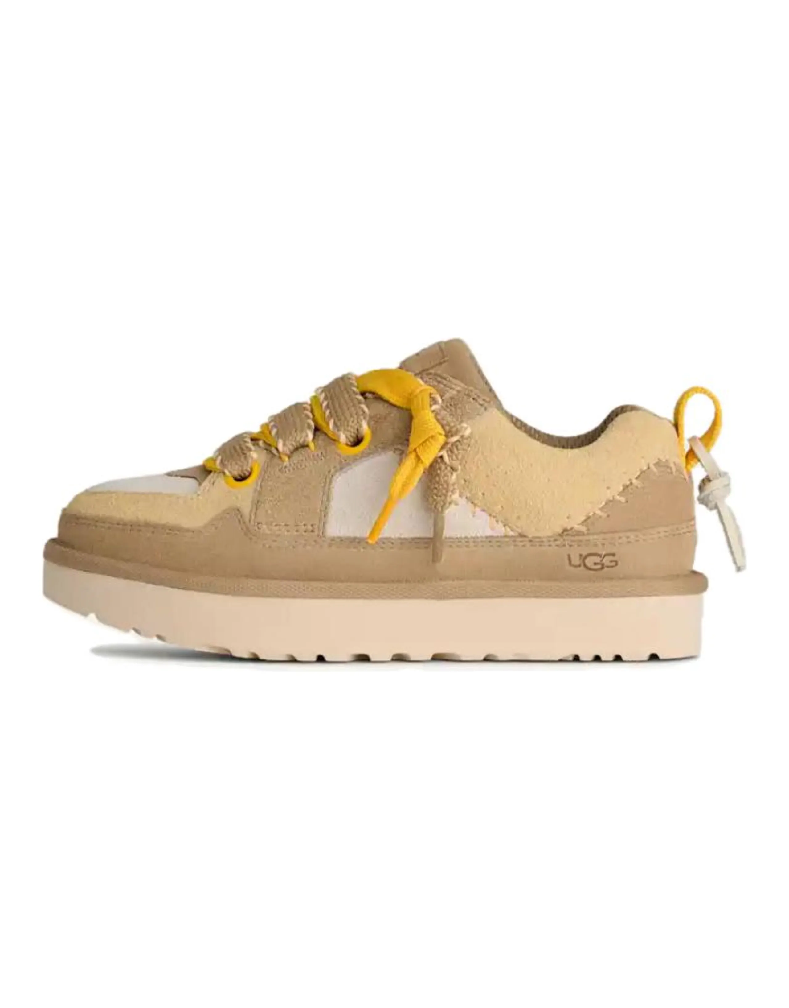 UGG Lowmel Biarritz Simple Comfortable Low-Top Skate Shoes Women's Mustard Seed