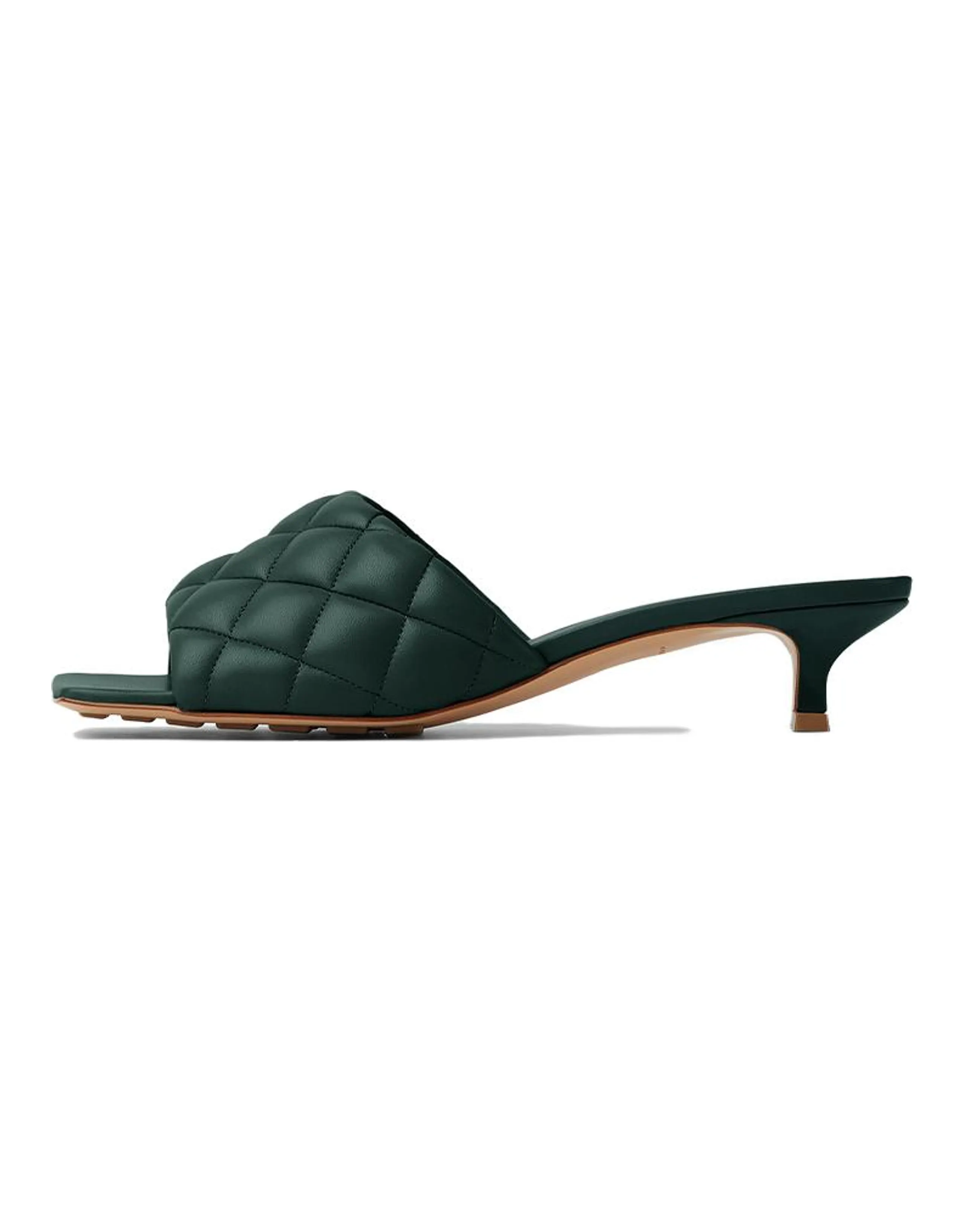 Bottega Veneta Abrasion-Resistant Slide Slippers Women's Pine Green